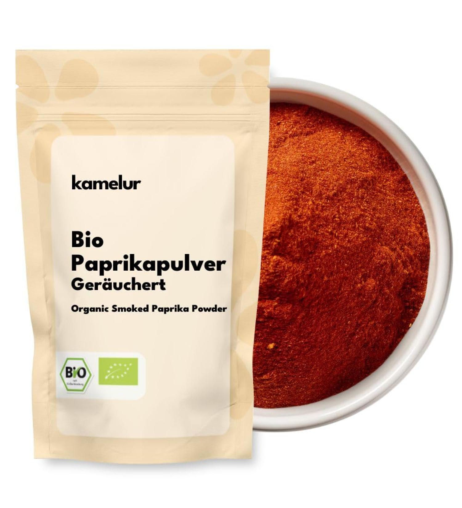  Kamelur Kamelur 500g Organic Smoked Paprika Powder - Organic mild smoked paprika additive-free - packaged in biodegradable packaging - Buy Online on GoSupps.com