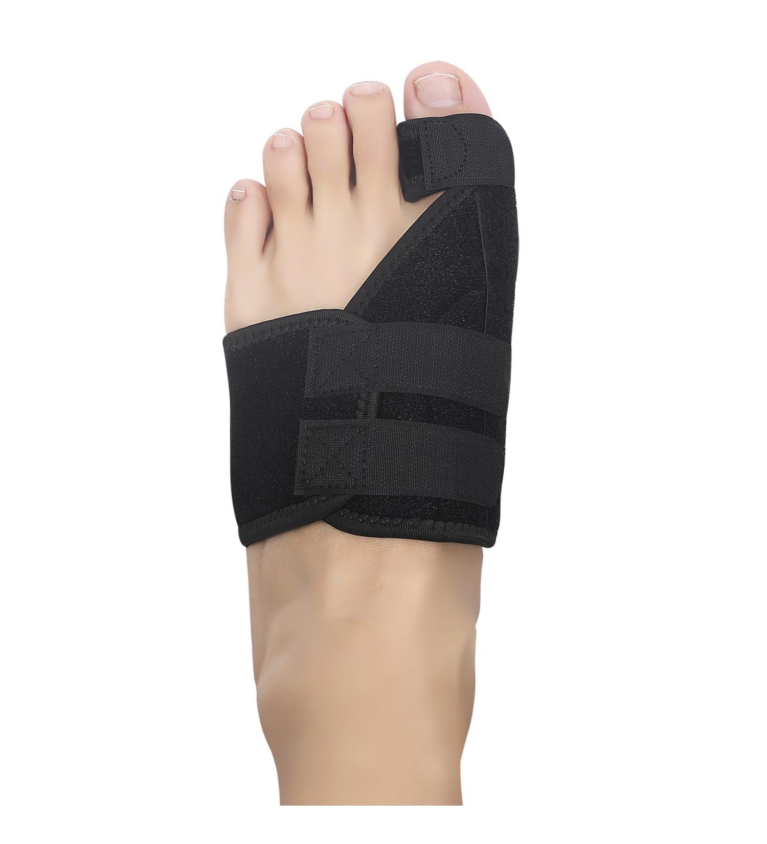 Hallux Valgus Correction Rail - Pain Relief & Toe Alignment Bandage for Men & Women (Left Black) - Buy Online on GoSupps.com