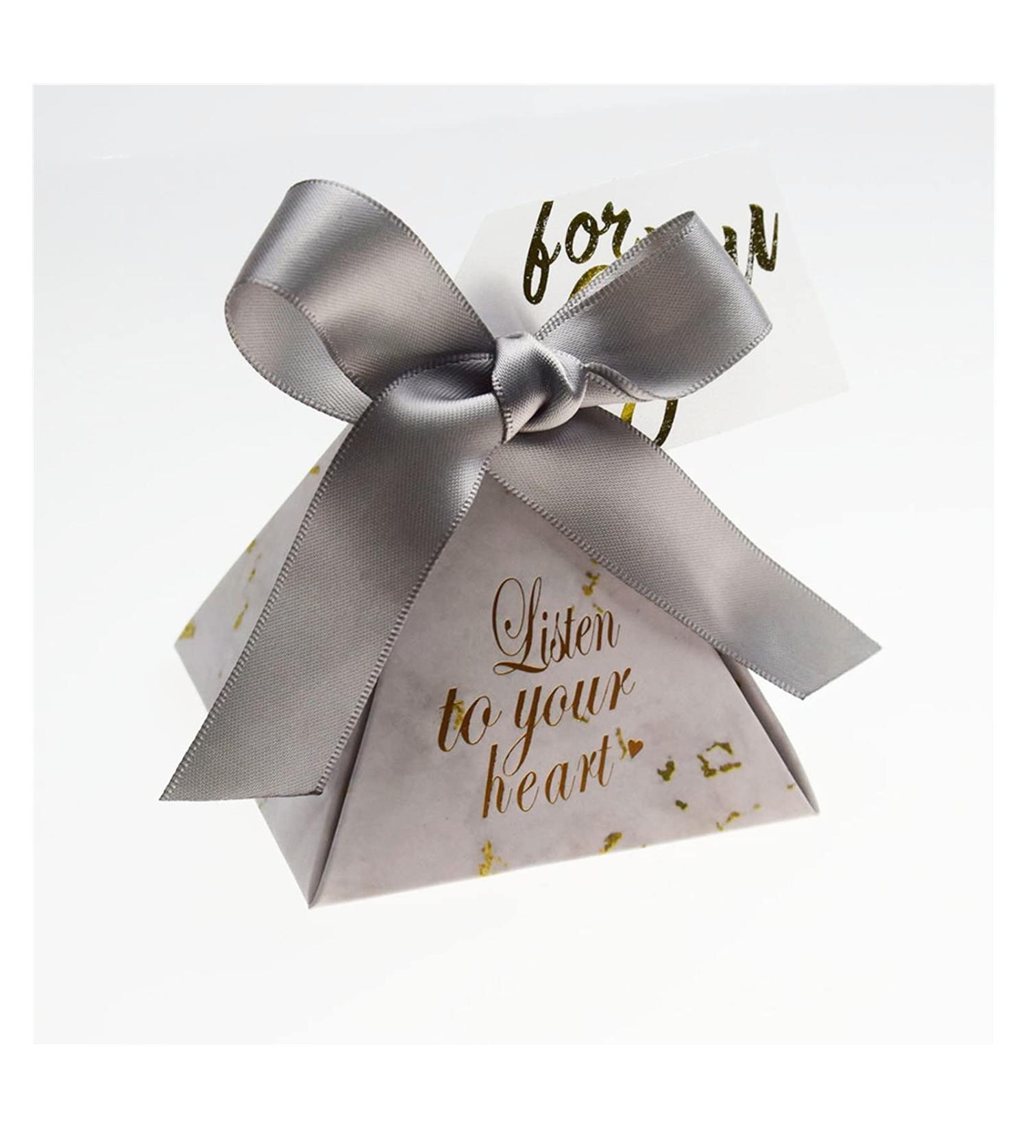 Candy Box Triangular Tower Candy Box Wedding Supplies Andes Candy Bags Guest Decoration Baby Shower Supplies (20 Pcs) (Color : Gold) (Size : Silver) - Buy Online on GoSupps.com