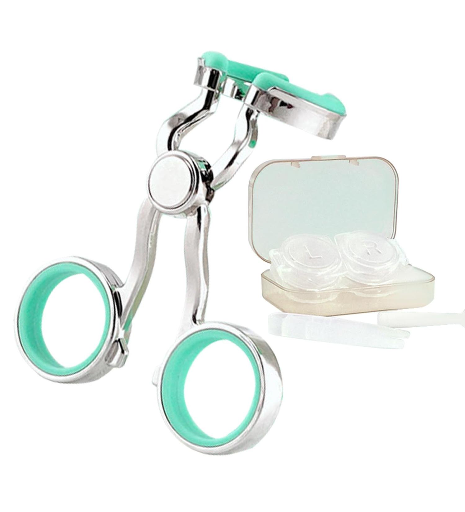 Fovolat Lens Helper | Portable Lens Eyelid Stretcher Travel Kit with Lens Case Remove Tool Lens Insertion Wearing Aids for New User Green - Buy Online on GoSupps.com