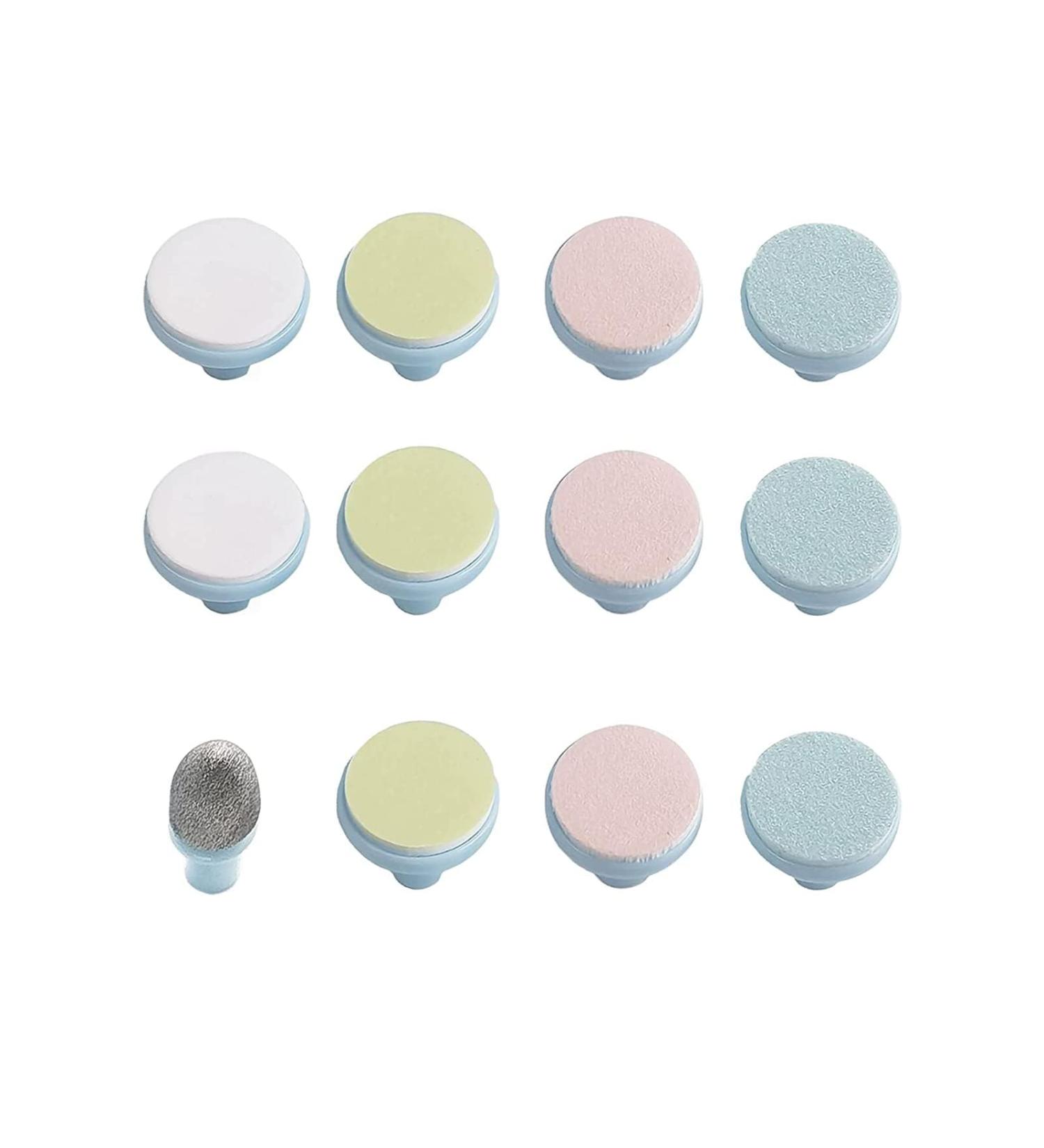 Qunlions Life 12pc Baby Nail File Pads - Electric Nail Trimmer Replacement Heads (Blue) - Buy Online on GoSupps.com