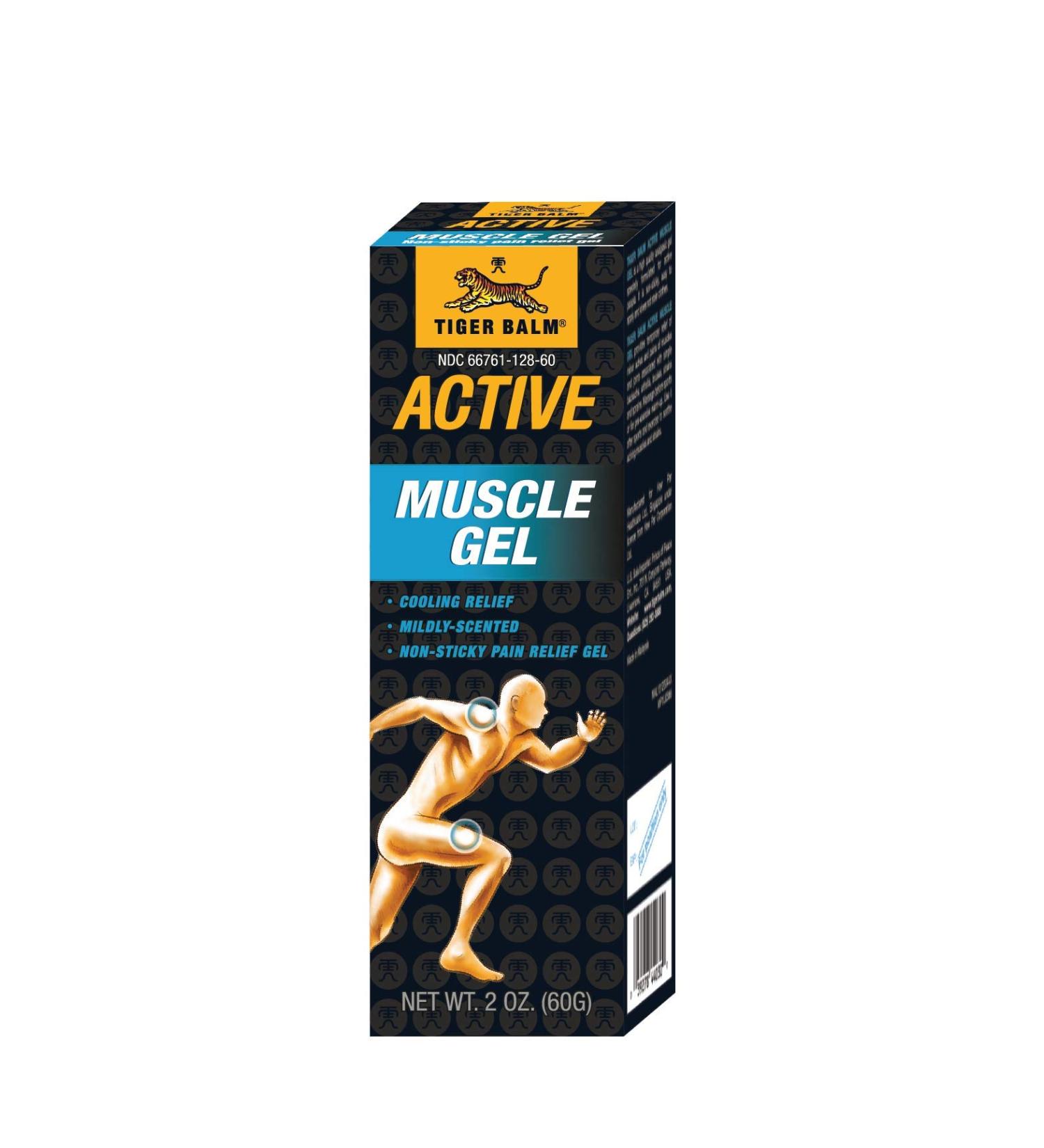 Tiger Balm Active Muscle Gel 2oz - Soothing Pain Relief | Fast International Shipping - Buy Online on GoSupps.com