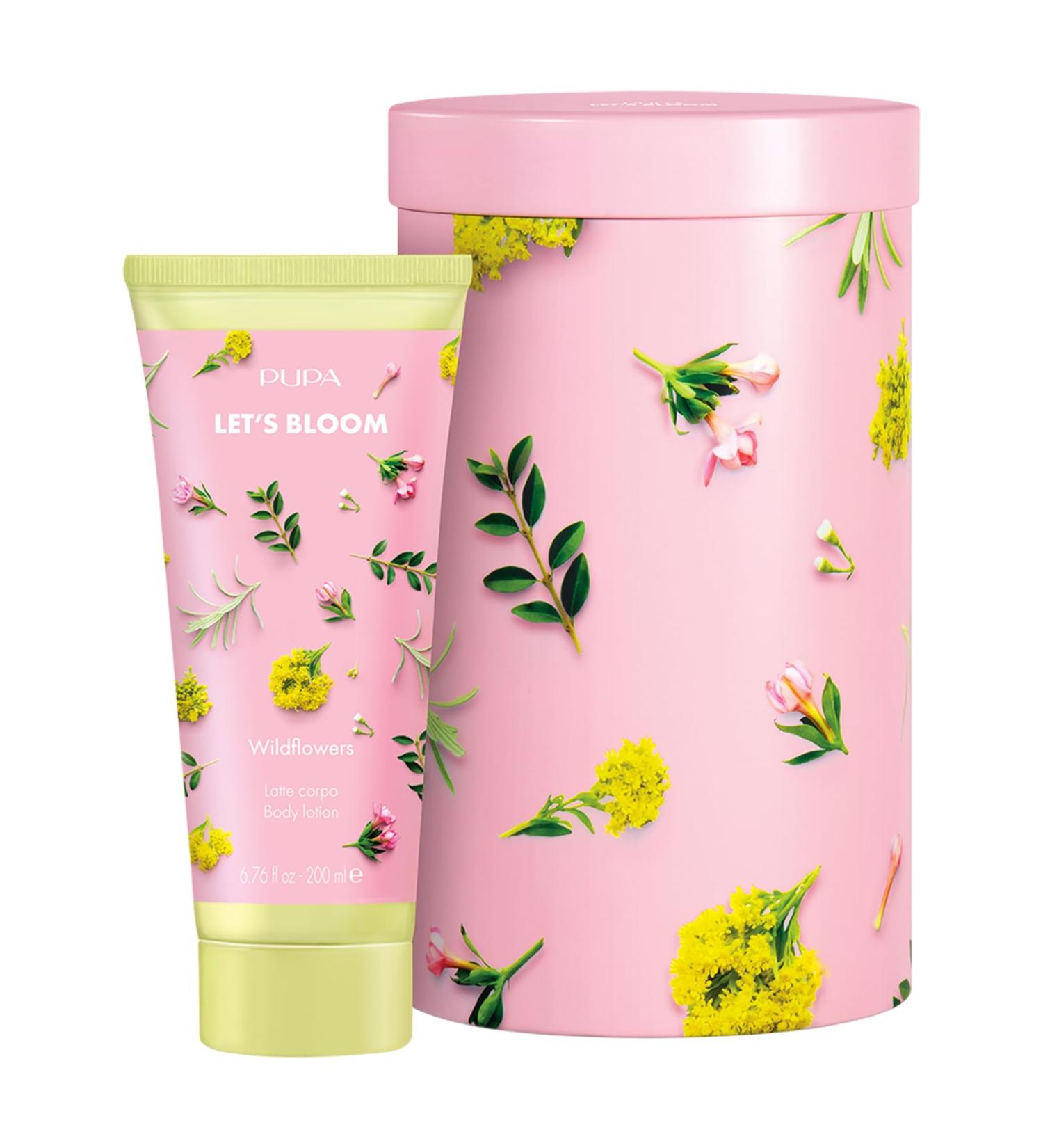 Pupa Milano Wildflowers Body Lotion 6.76 oz - Moisturizing Body Lotion - Body Cream - Hydrating Lotion - For Soft and Smooth Skin - Skin Care