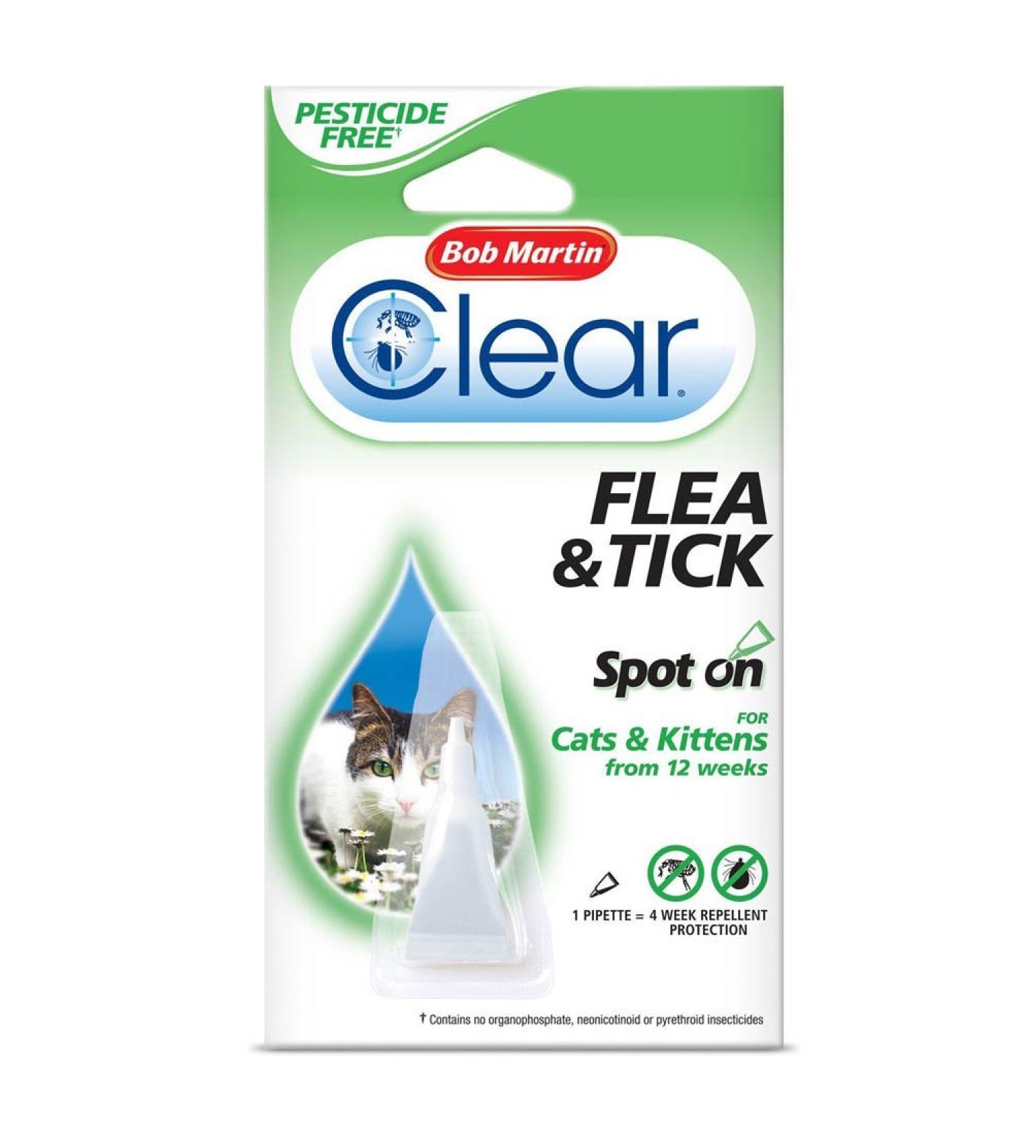 Bob Martin Flea and Tick Spot On Cats 4 Weeks