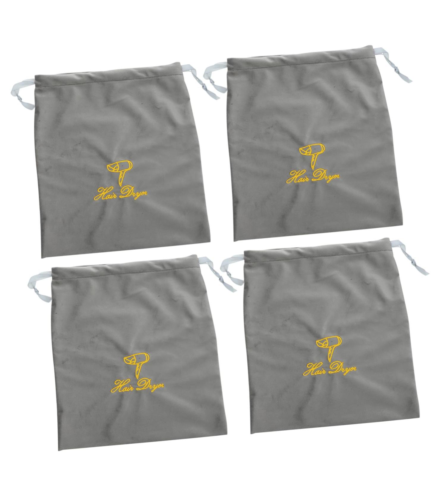 Baluue 4pcs Fabric Drawstring Bags Portable Hair Dryer Bag Drawstring Bag Hair Blow Dryer Bag - Buy Online on GoSupps.com