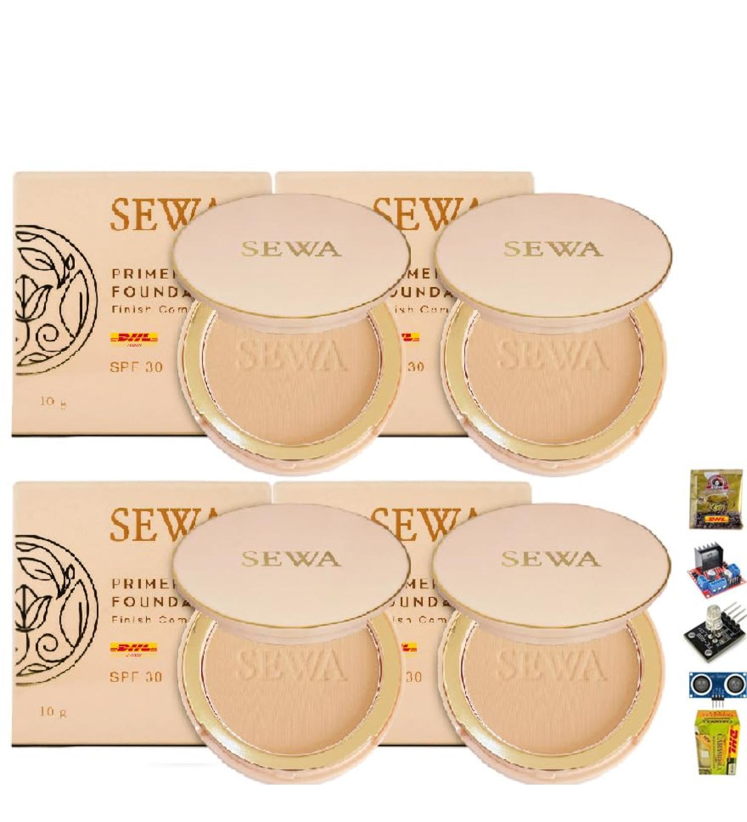 12-Hour Long-Lasting Sewa Primer Foundation - Semi-Matte Compact Finish #02 Nature Beige | Beautygoodshop & Free Beauty Gifts - Buy Online on GoSupps.com