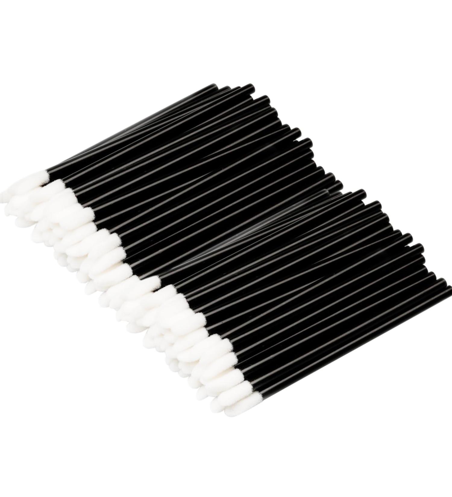 Willight 200 Disposable Lip Brushes - Lip Gloss & Lipstick Applicators - Perfect Makeup Tool Kit (Black) - Buy Online on GoSupps.com