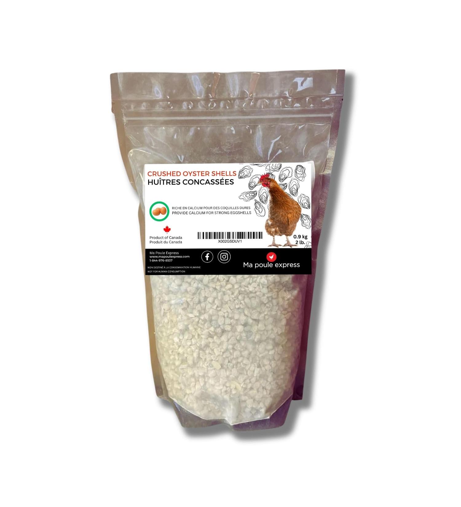 Hen Express Poultry Oyster Shell (Crushed) - 2 lb. Bag - Buy Online on GoSupps.com