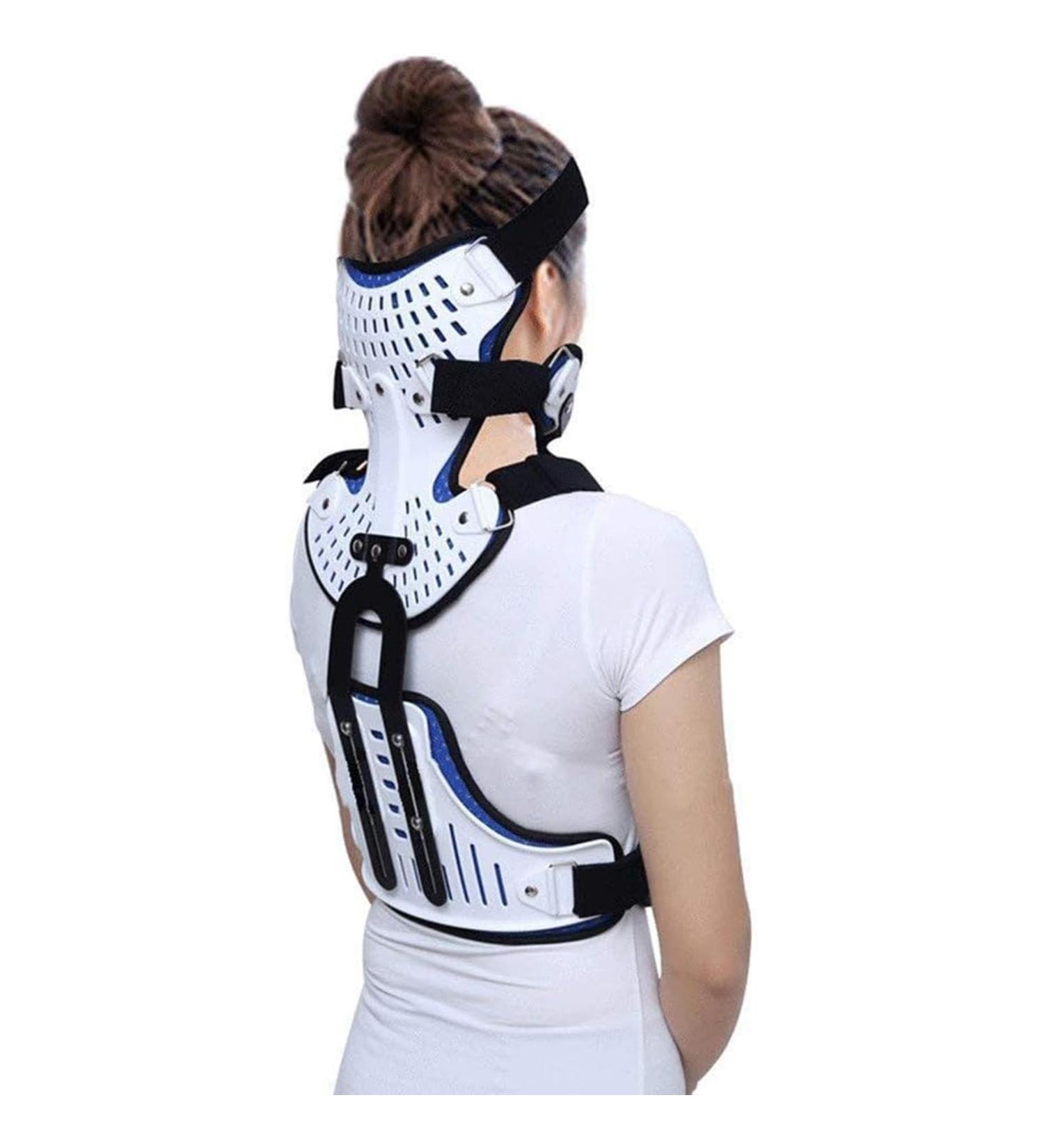 SHANRROW Adjustable Head Neck Chest Orthosis | U Lumbar Support - Breathable & Angle Adjustable for Ultimate Comfort - Buy Online on GoSupps.com