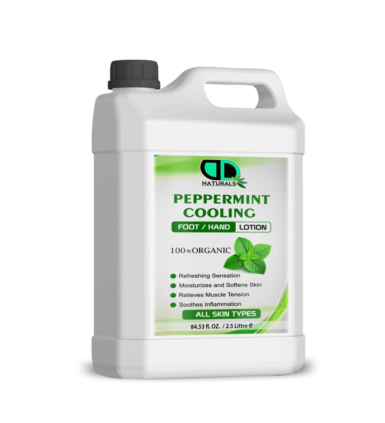 DD teck 100% Natural Peppermint Refreshing Hand and Foot Lotion Soothes inflammation and reduces swelling provides a cooling and refreshing sensation and moisturizes.