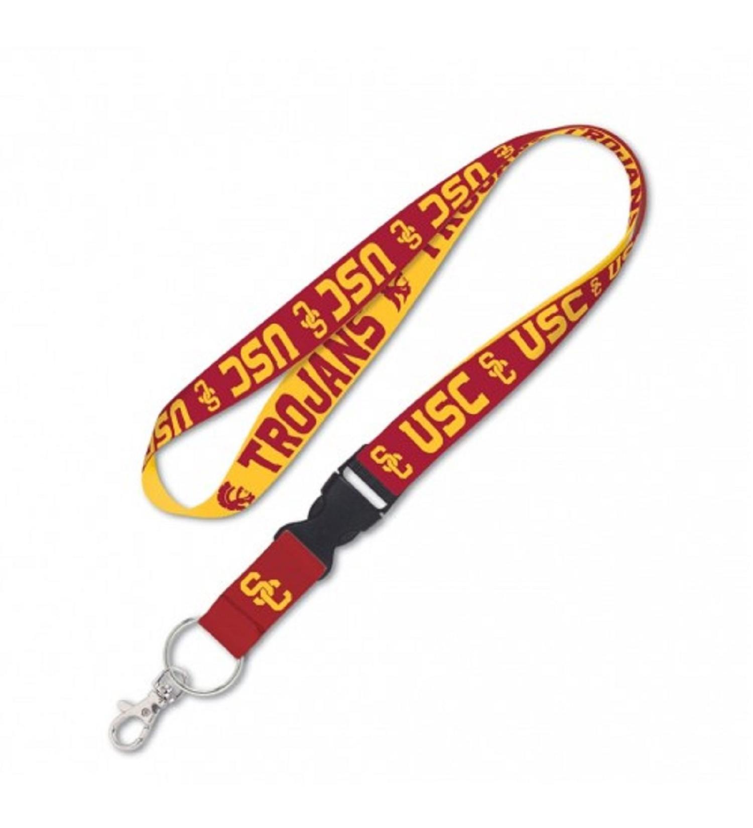 WinCraft NCAA Lanyard with Detachable Buckle USC 3/4"