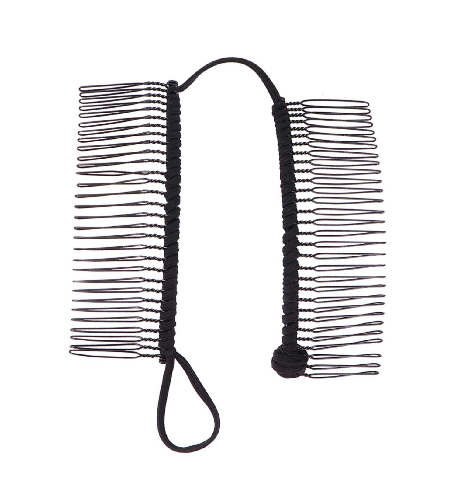 FRCOLOR Banana Hair Clip for Thick Curly Heavy Hair Large Banana Clip Soft Metallic Double Comb for Thick Curly Kinky Hair Women Hair Accessories Black - Buy Online on GoSupps.com