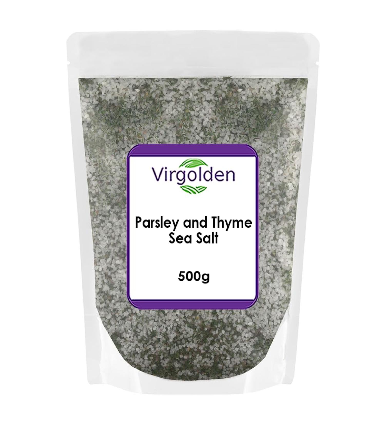 Parsley and Thyme Sea Salt 500g by Virgolden