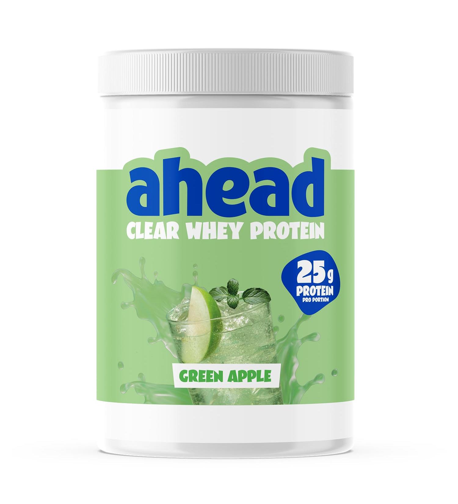  ahead ahead IsoClear Whey Protein | Green Apple 500g | 25g of protein | Clear whey protein powder with a fruity taste | Refreshing taste - Buy Online on GoSupps.com