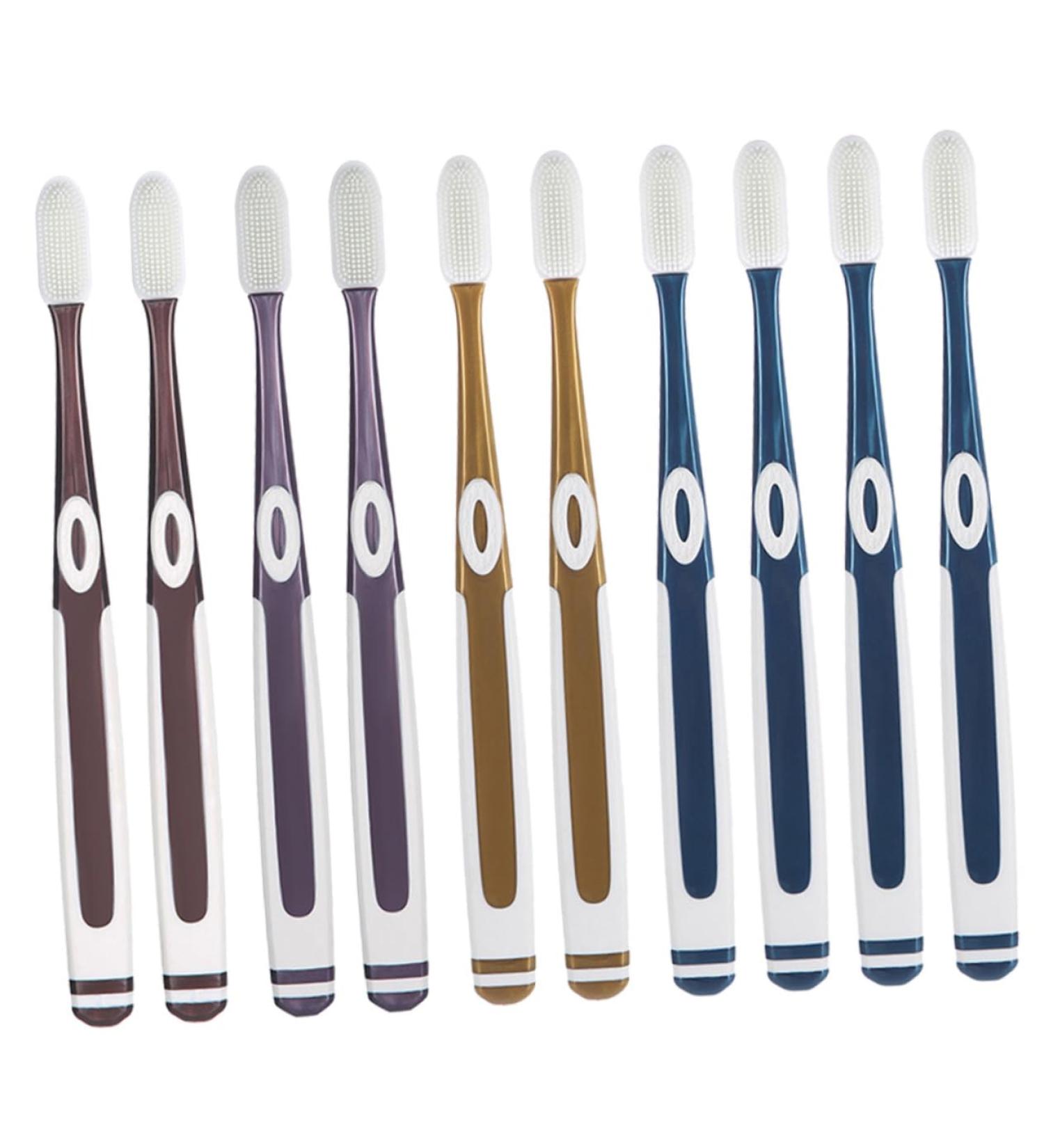 Buy Gatuida 10-Pack Travel Toothbrushes - Perfect for Adults & Pregnant Women | Ideal Gum Cleaning Tool for On-the-Go Oral Care - Buy Online on GoSupps.com