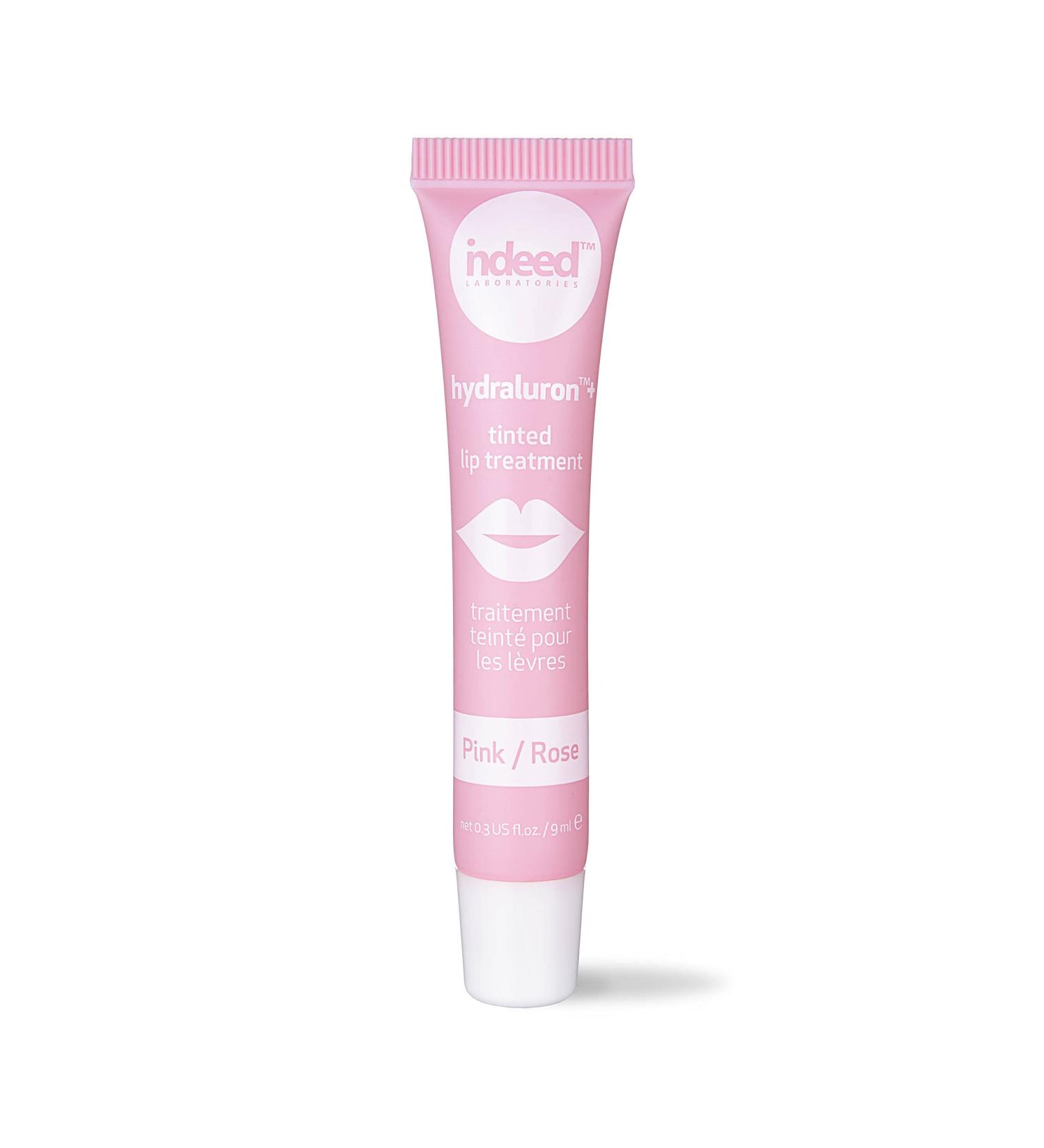 Hydraluron + Tinted Lip Treatment | Hydrating Anti-Aging Lip Balm (Pink) | 9ml - Buy Online on GoSupps.com