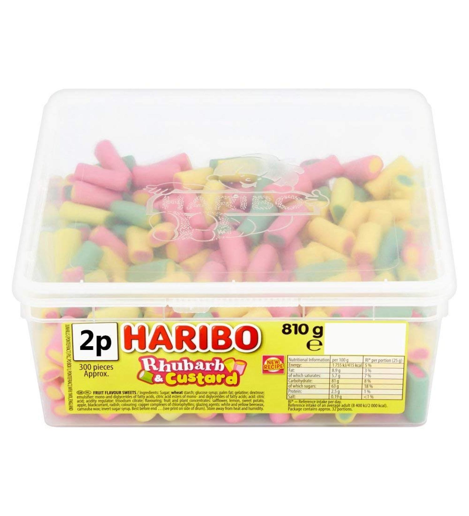 Haribo Rhubarb & Custard (600 pieces) 810 g - Buy Online on GoSupps.com