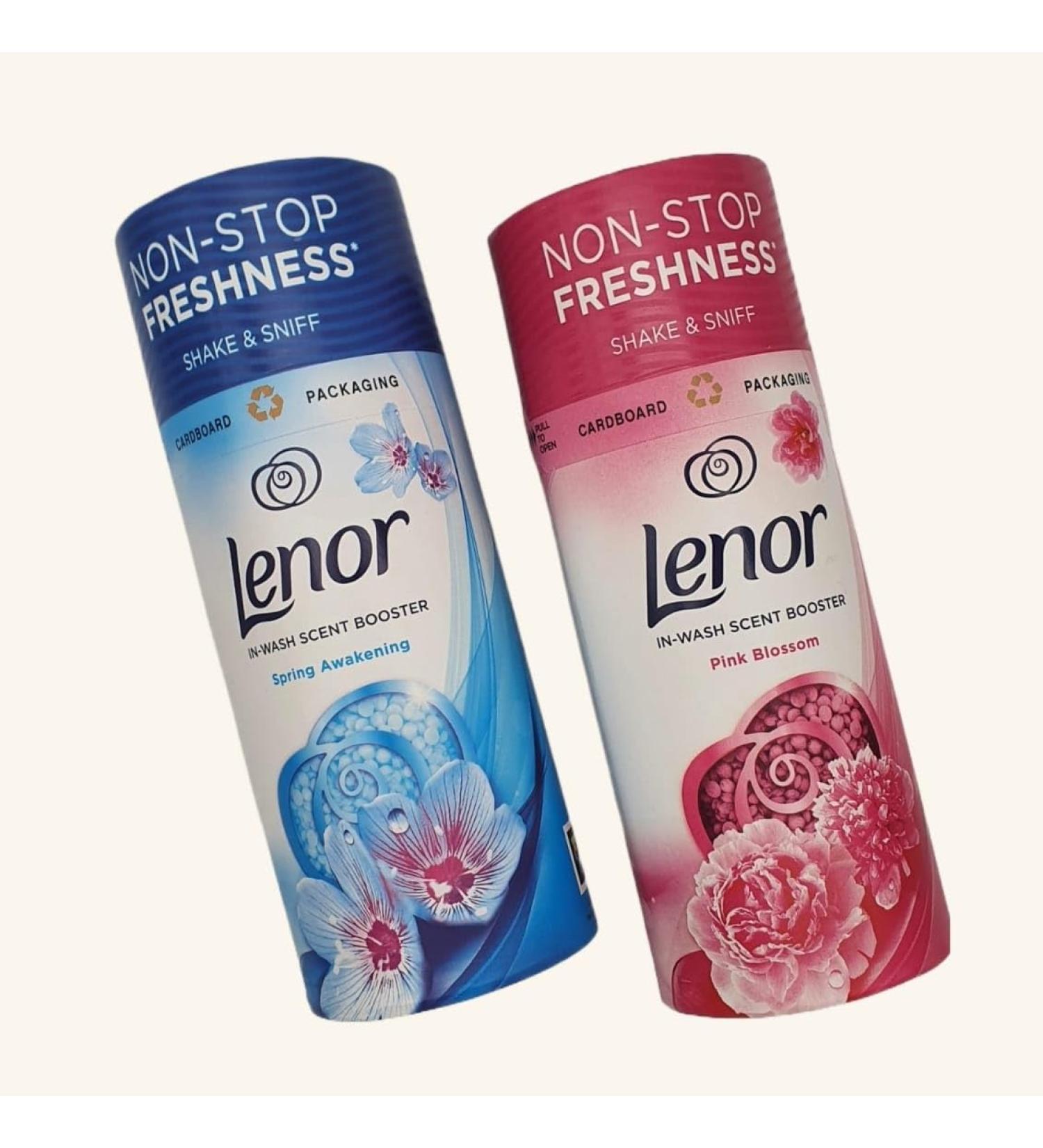 Lenor Laundry Perfume in-Wash Scent Booster Beads Bundle - Pink Blossom & Spring Awakening Non-Stop Freshness Up to 12 Weeks 176g - Buy Online on GoSupps.com
