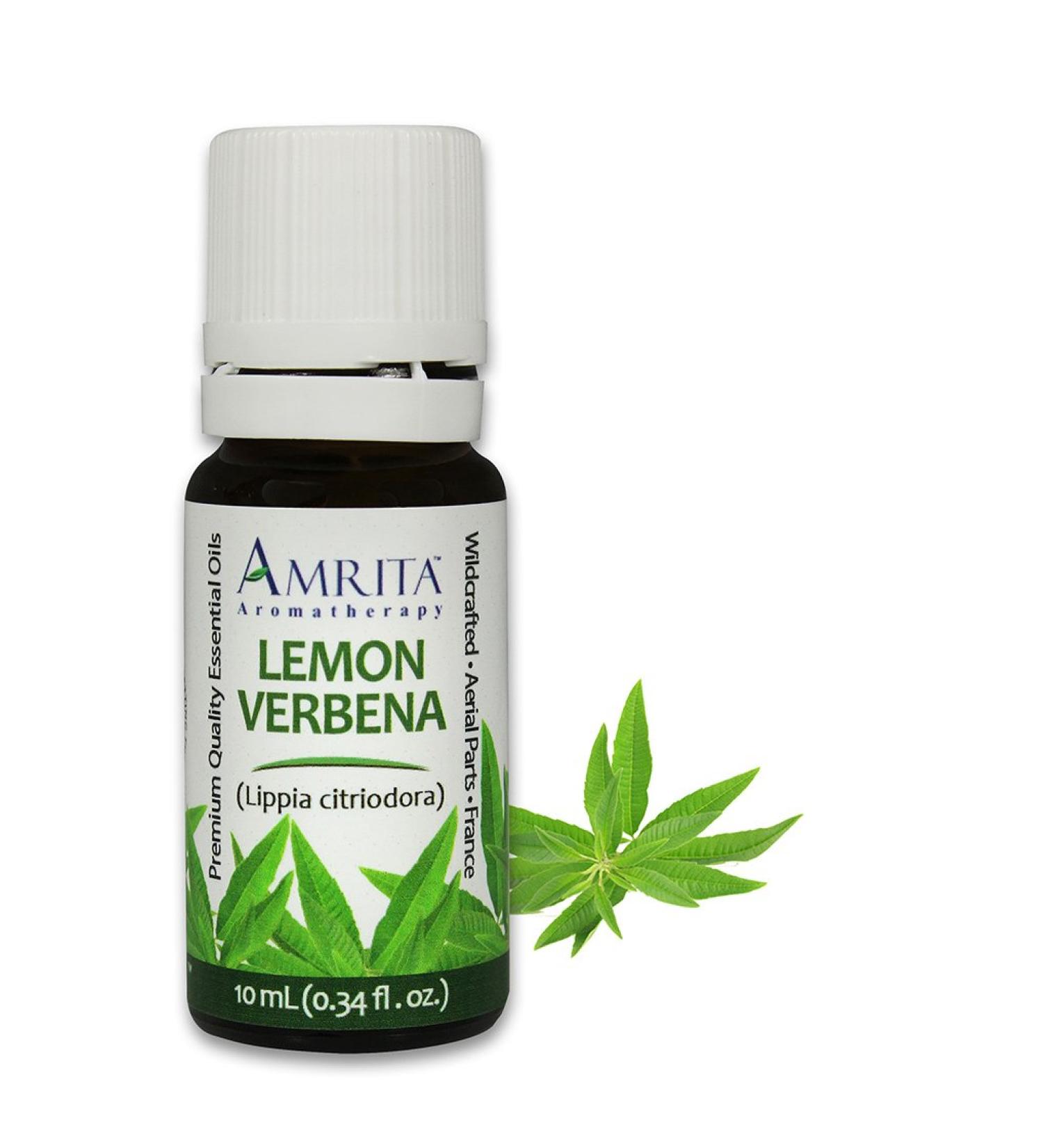 Amrita Aromatherapy Lemon Verbena Essential Oil 100% Pure Undiluted Lippia citriodora Therapeutic Grade Premium Quality Aromatherapy Oil Tested & Verified 3ML - Buy Online on GoSupps.com