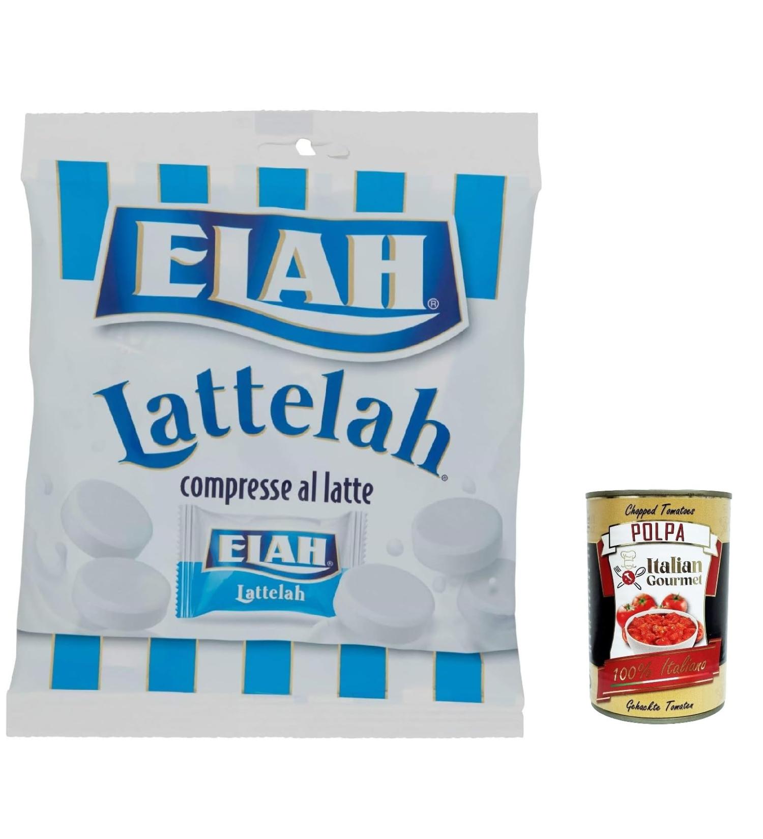  Italian Gourmet E.R. Elah Lattelah Pack of 6 milk candies filled with milk and skimmed yogurt 100g + Polpa Italian Gourmet 400g - Buy Online on GoSupps.com