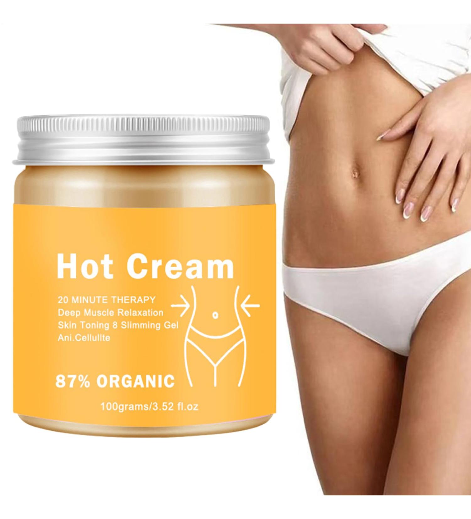  gifyym 100g Warming Scrub Cream - Anti-Cellulite Cream - Strong Anti-Cellulite - With Natural Extracts - Body Treatment for Stomach Waist Arms Thighs - For Men and Women - Buy Online on GoSupps.com