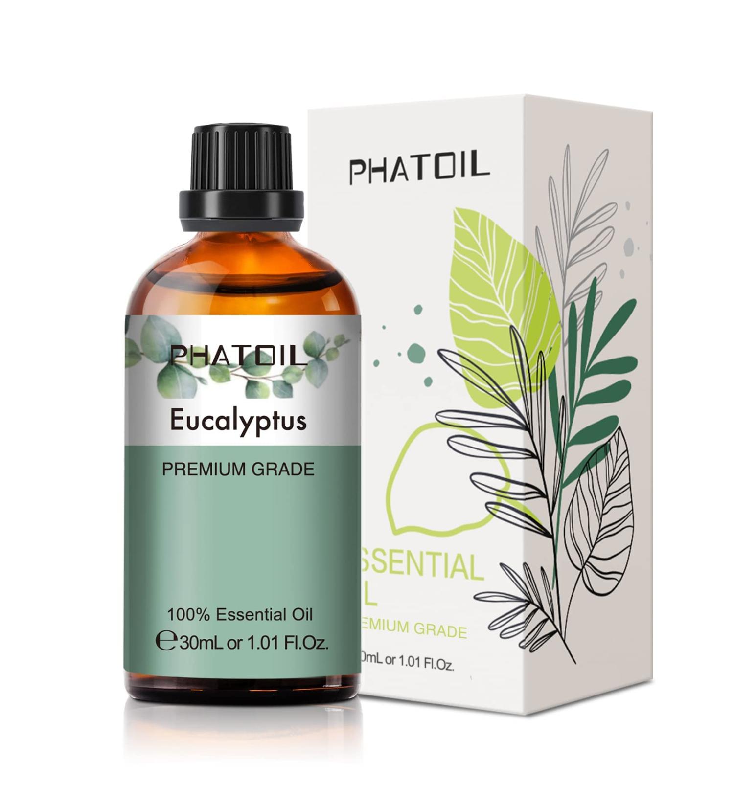 PHATOIL Eucalyptus Essential Oil 30ML - Premium Grade Pure Oil for Diffusers, Aromatherapy, and Candle Making - Buy Online on GoSupps.com