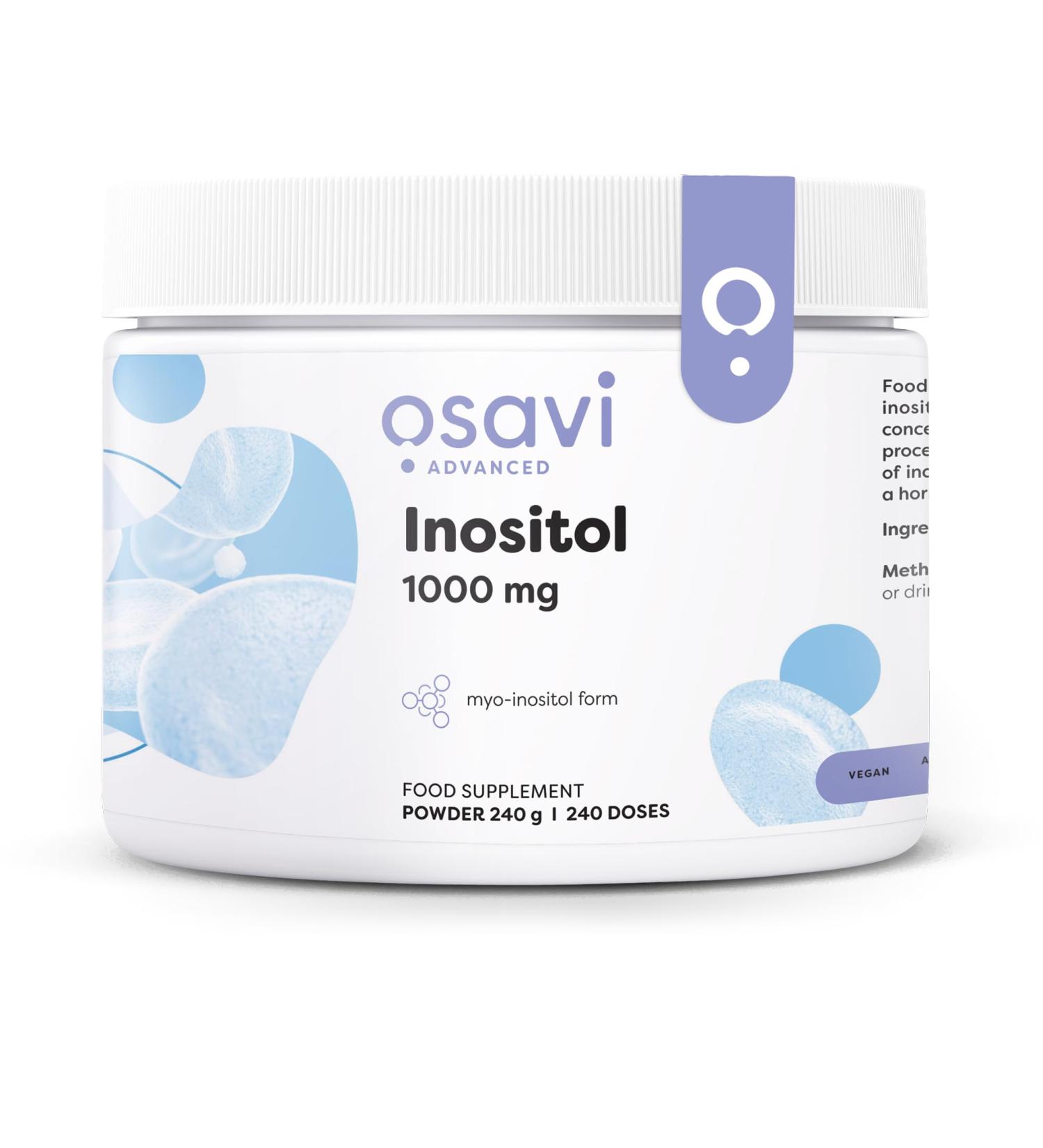 Osavi Inositol Powder 1000mg - 240g | Premium Quality for Wellness & Health - Shop Internationally - Buy Online on GoSupps.com