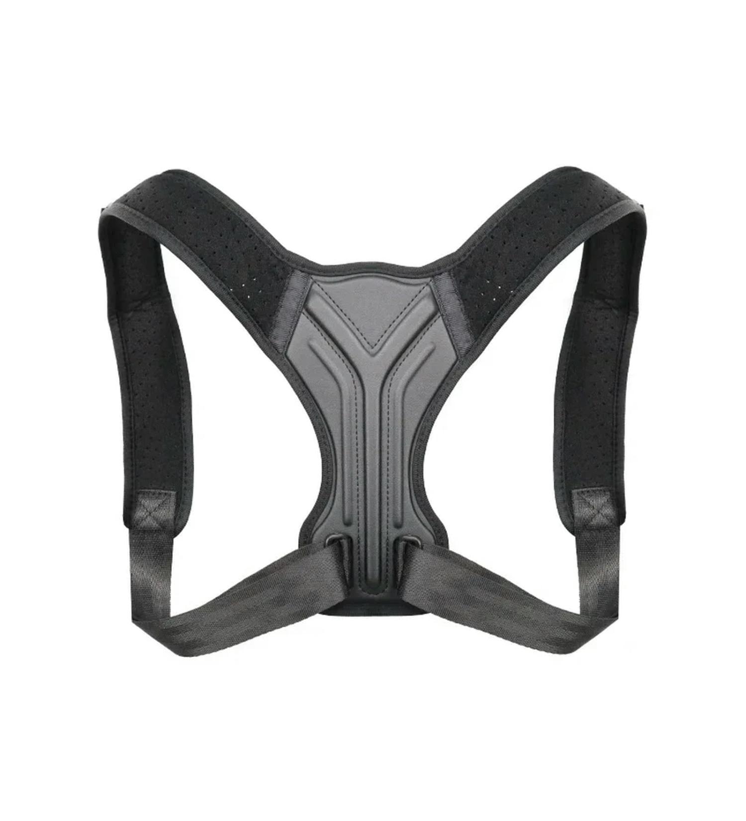Adjustable Posture Corrector Back Support Belt Spine Back Shoulder Brace Support Belts Adult black M - Buy Online on GoSupps.com