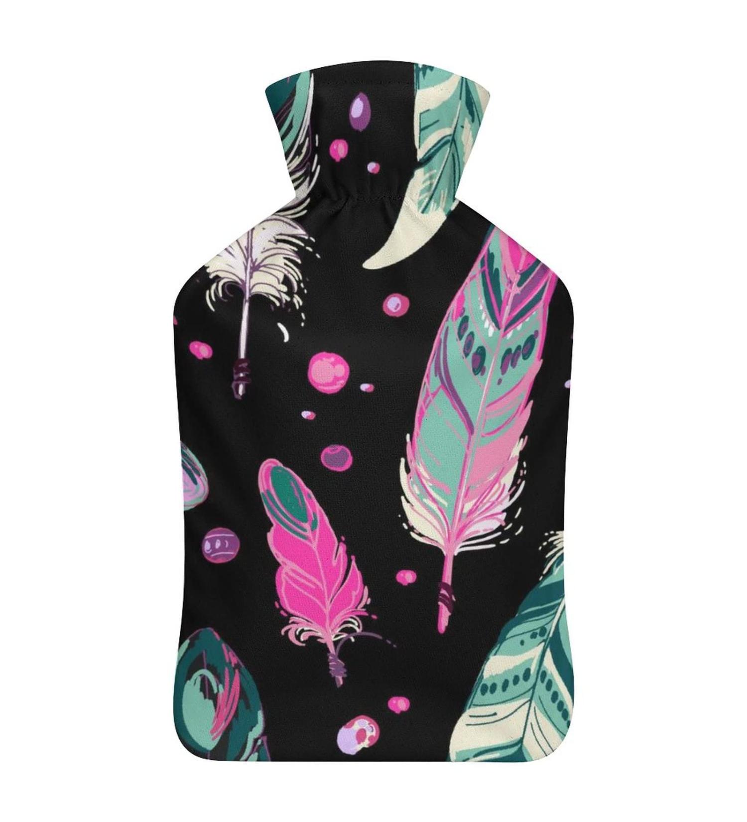 Buy Feather Hot Water Bottle with Plush Cover - Ideal Hand Warmer for Adults & Kids | 26.5x15.3cm - International Shipping Available - Buy Online on GoSupps.com