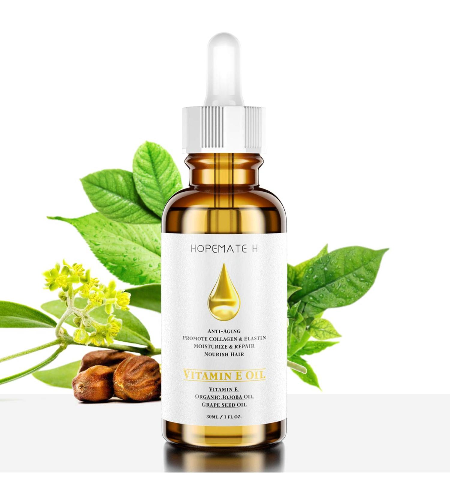 Buy H Vitamin E Oil - Anti-Aging Serum for Youthful Skin Reduce Wrinkles & Fine Lines Pure & Natural - 1 oz Pack - Buy Online on GoSupps.com