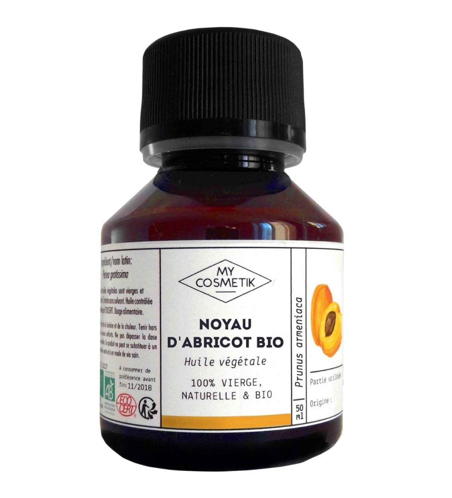 Organic Apricot Kernel Vegetable Oil - MY COSMETIK - 10 ml | Natural Skin Care & Beauty Oil for All Skin Types - Buy Online on GoSupps.com