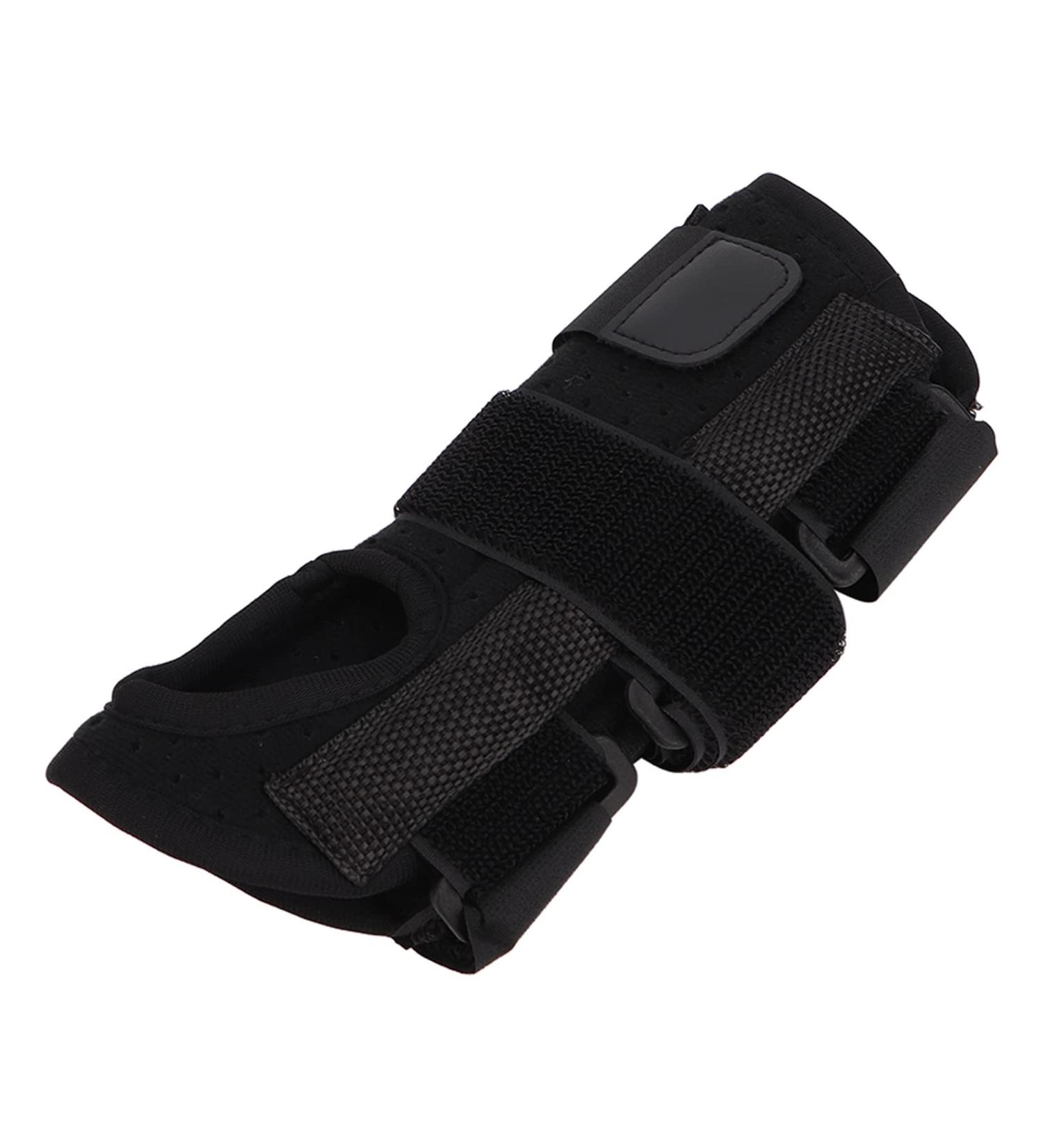 Yosoo Wrist Support Brace for Pain Relief - Breathable Elastic Hand Wraps & Straps for Arthritis Recovery (Left Hand Black - Buy Online on GoSupps.com