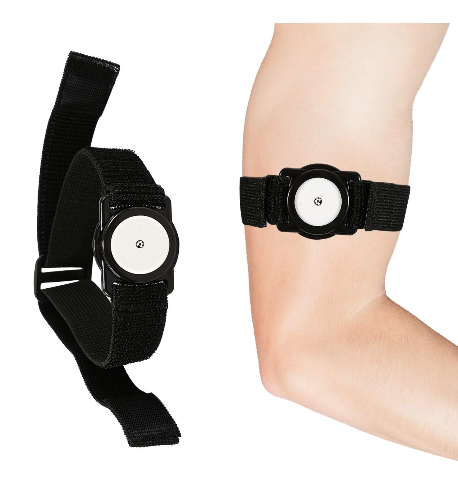 Freestyle Libre 1 & 2 Armband 14 Day Glucose Monitoring System Protector - Adjustable CGM Transmitter Cover for Diabetes Insulin Arm & Leg - Black - Buy Online on GoSupps.com