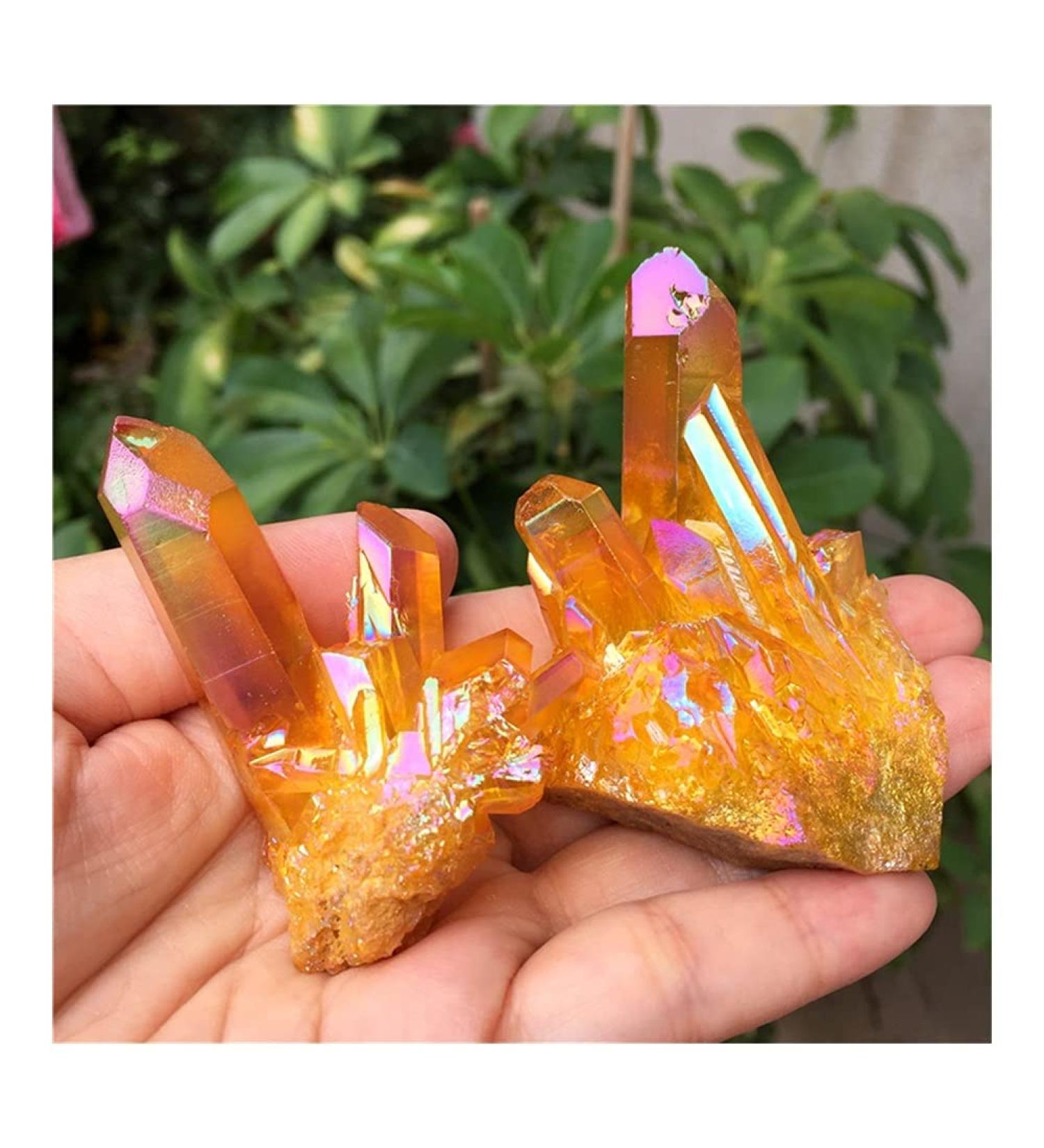 Angel Titanium Quartz Stunning Rainbow Specimen Minerals Reiki (Size : 40-50g) Home Goods (Size : 70-80g) - Buy Online on GoSupps.com
