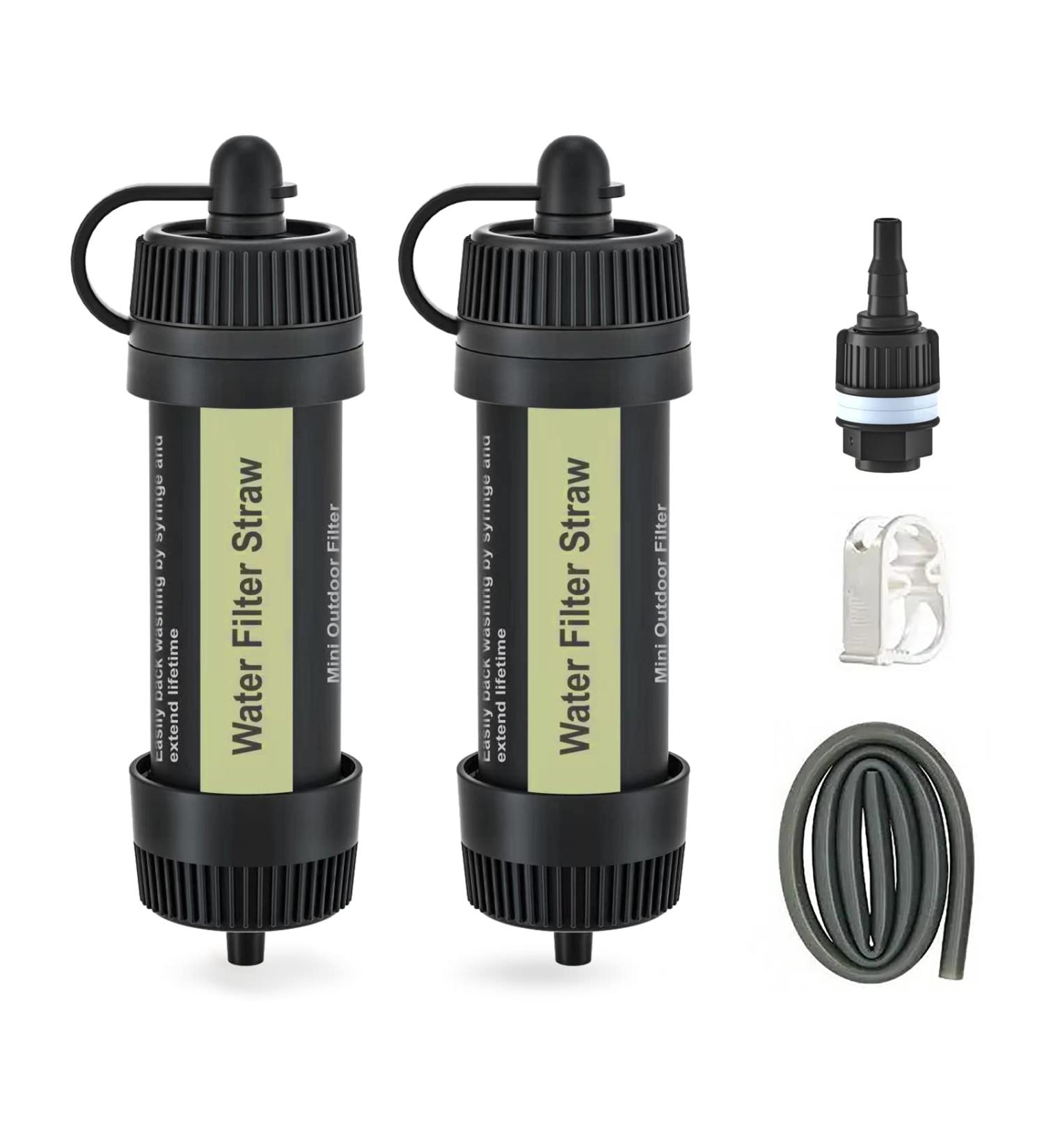 Metadrop Portable Mini Water Filters - 3-Step Emergency Filter for Hiking & Camping Survival Gear - Buy Online on GoSupps.com