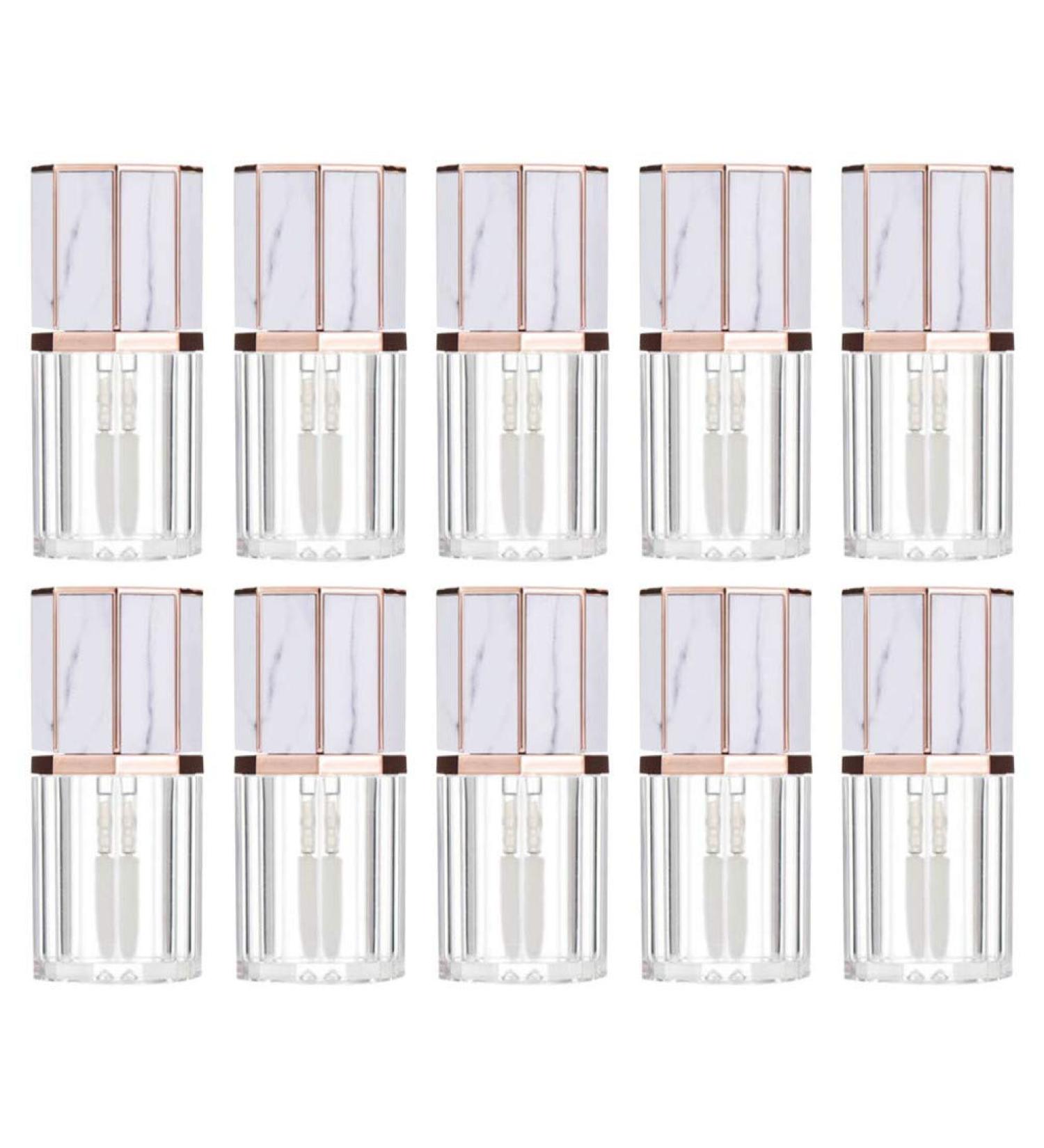 CALLARON 10pcs Clear Lipgloss Tubes - Reusable 5ml Lipstick Containers for DIY Lip Gloss & Makeup - Buy Online on GoSupps.com