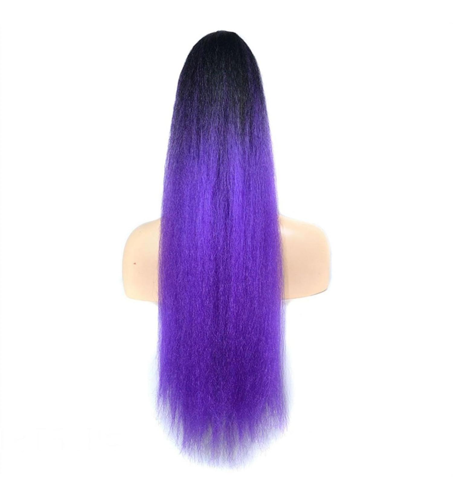 Ponytail Extensions 22 Inch Long Afro Yaki Straight Ponytail Extension for Black Women Natural Kinky Srtaight Drawstring Ponytail Clip In Synthetic Ponytail Hair Pieces for Women(Color:1BT51P) 22inches 1BT51P - Buy Online on GoSupps.com
