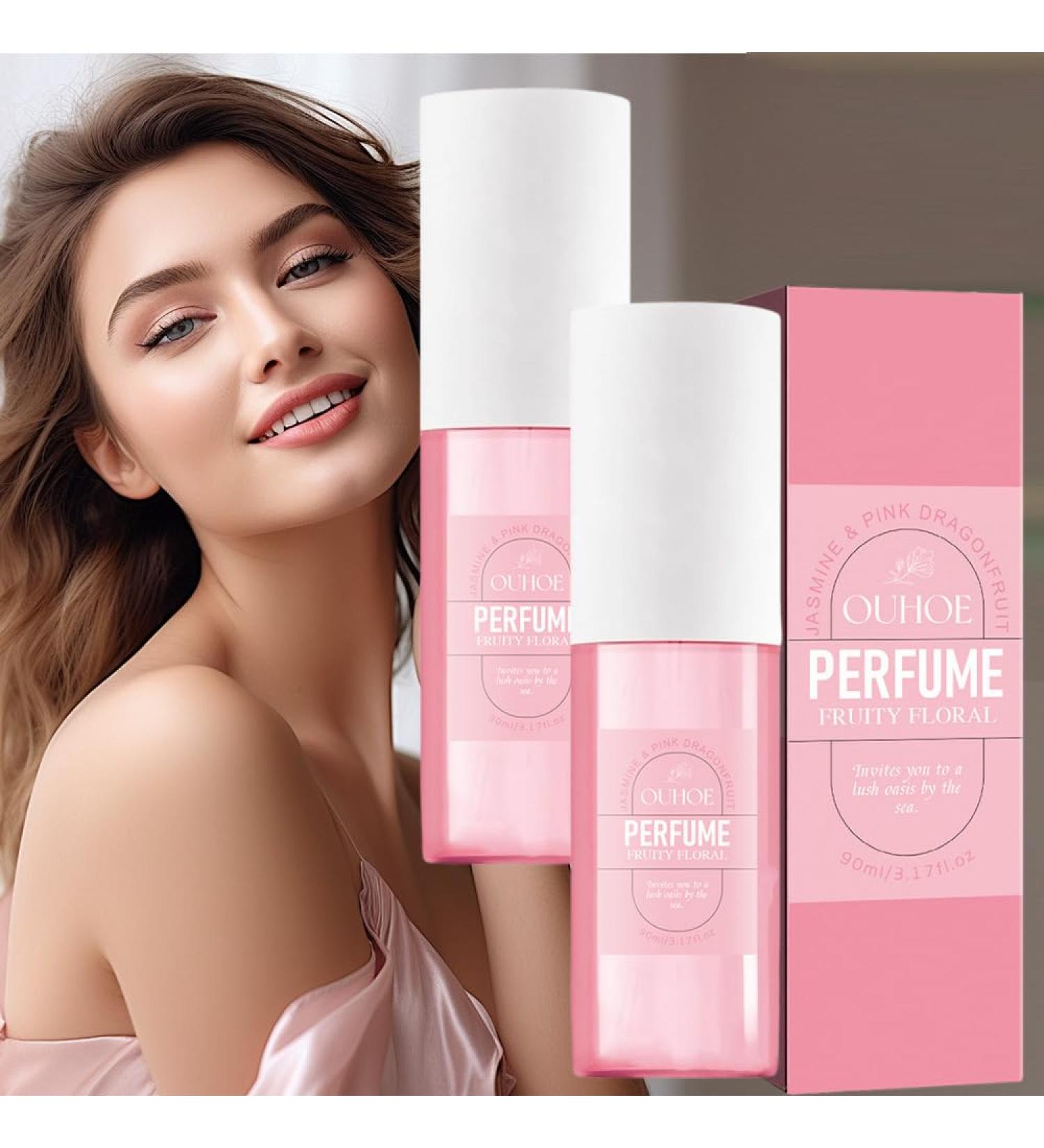 Pink Fragrance Perfume Fruity Fragrance Perfume Mist Hair & Body Fragrance Mist Fresh Long Duration Floral Scent Day or Night Spray Daily Use (2 Pcs) - Buy Online on GoSupps.com
