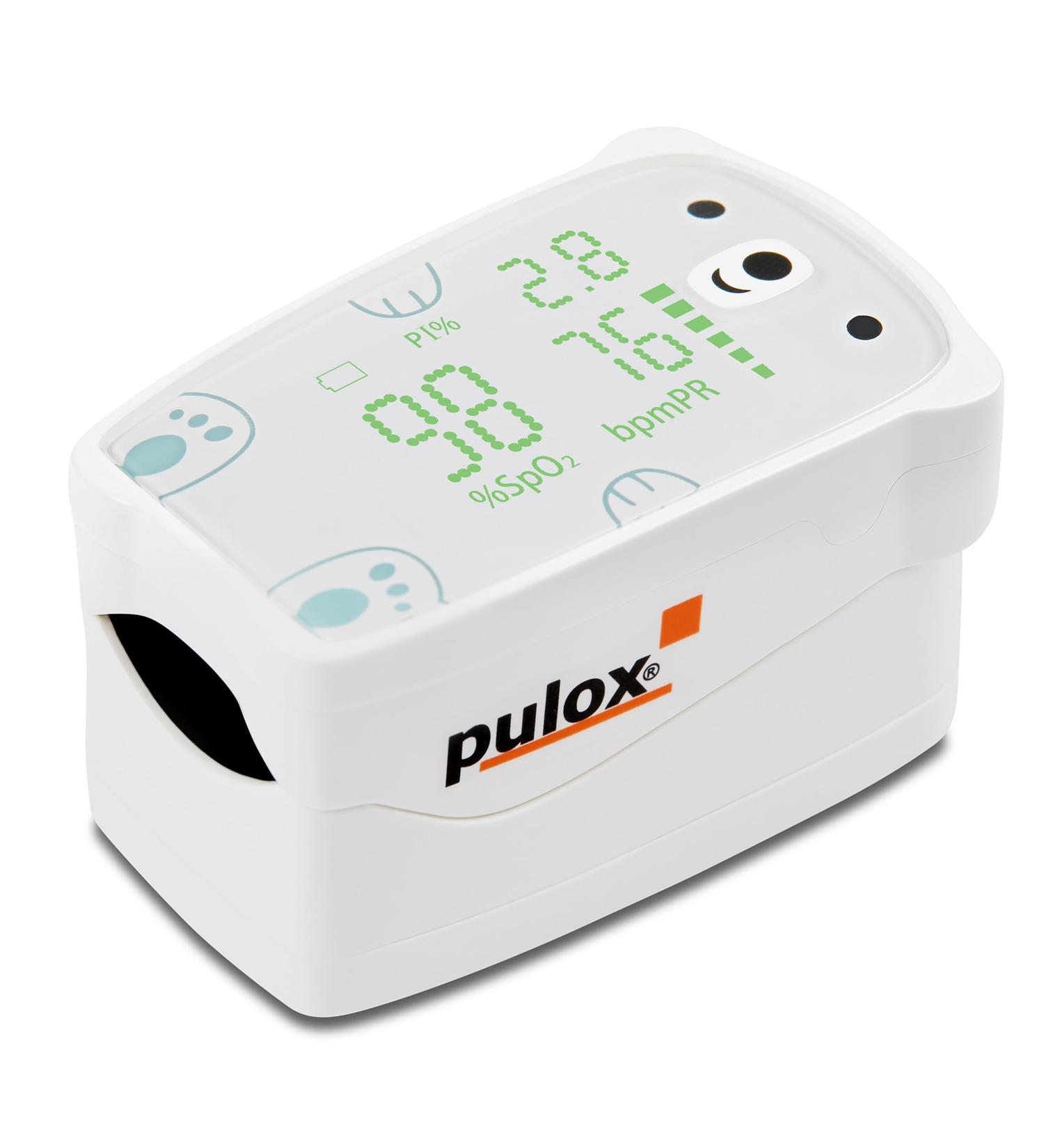 Buy Pulox PO-235 Pulse Oximeter for Children - Accurate Oxygen Saturation & Pulse Rate Measurement with Alarm Function - International Shipping Available - Buy Online on GoSupps.com