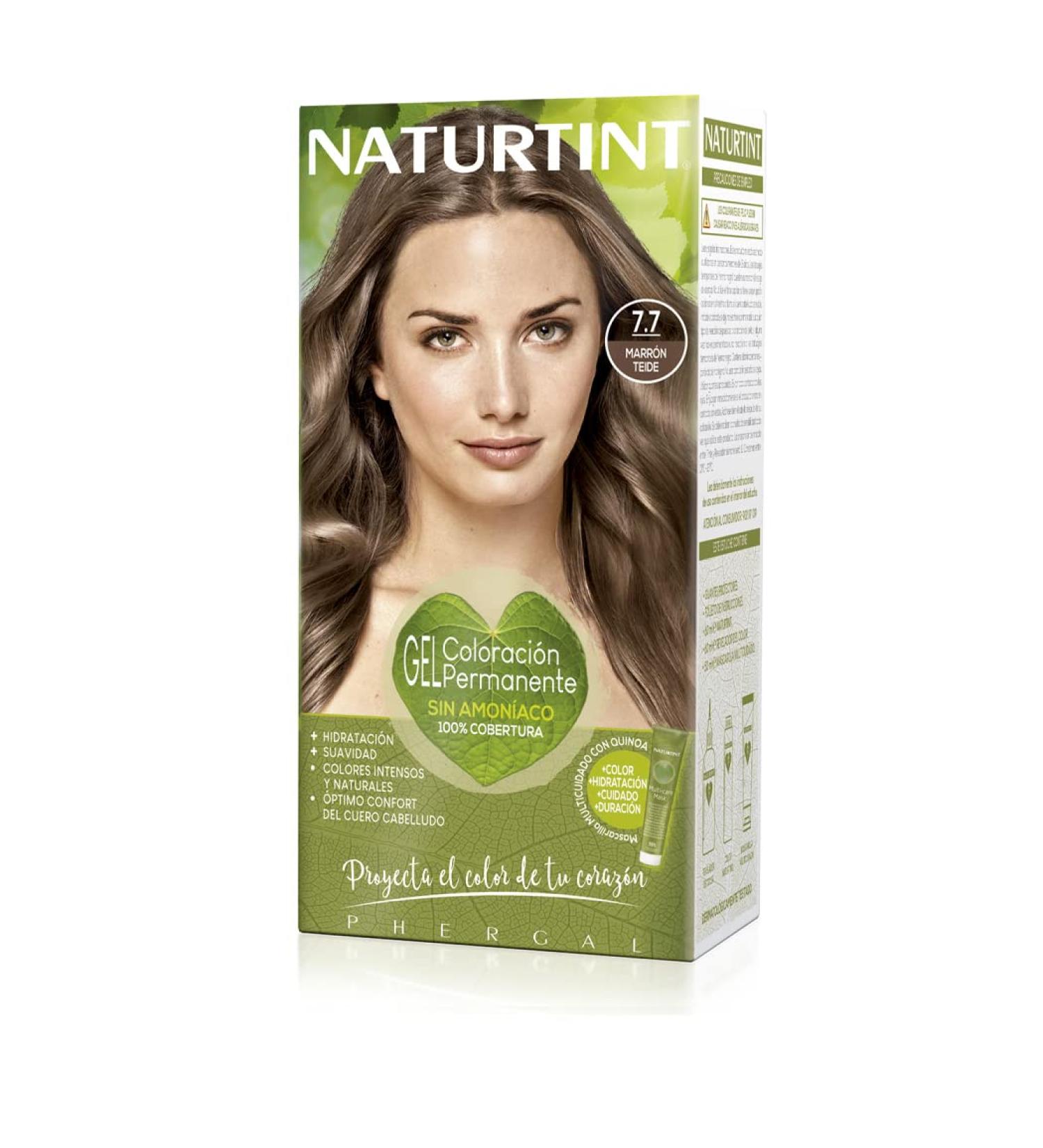 Natureint 7.7 Teide Braun Hair Color | Ammonia-Free | 170ml | Natural Ingredients | International Shipping - Buy Online on GoSupps.com