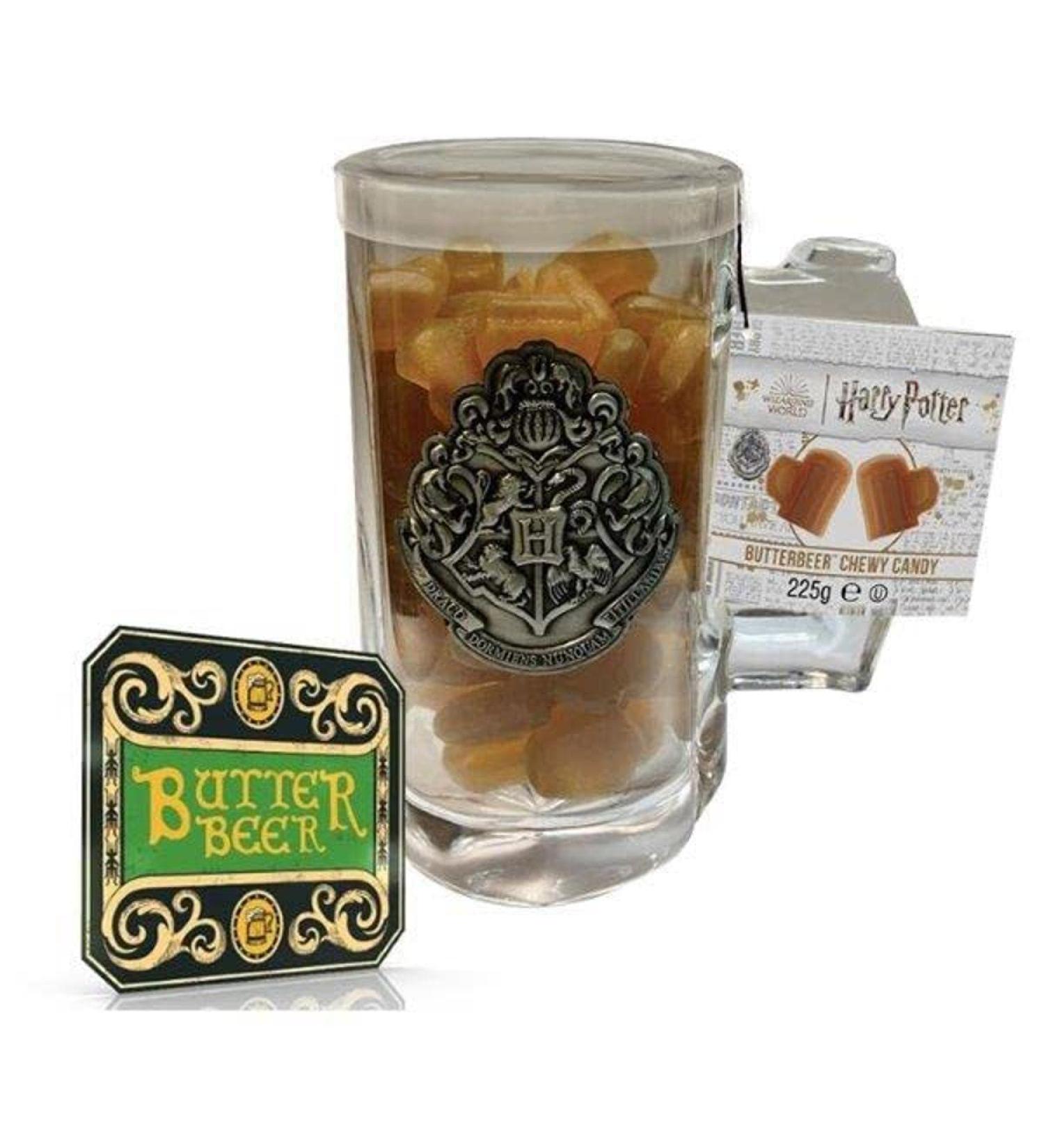 Jelly Belly Harry Potter Glass Mug (and Coaster) and Chewy Beer Butter Candy 225g Multi - Buy Online on GoSupps.com