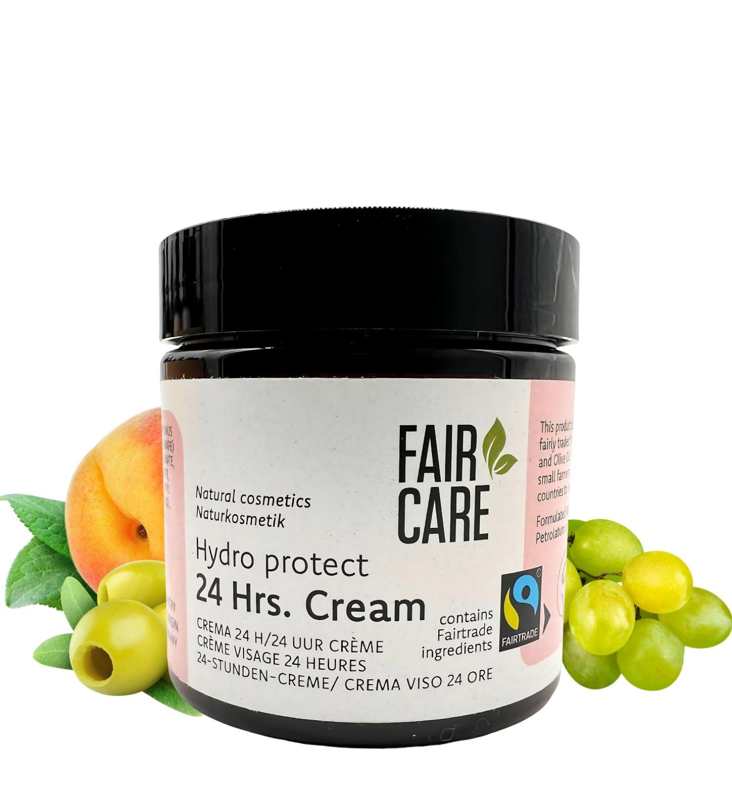 FAIRTRADE 24h Face Cream 3.38 Oz | Natural Moisturizer with Apricot Olive & Grape | Nourishing & Suitable for All Skin Types - Buy Online on GoSupps.com