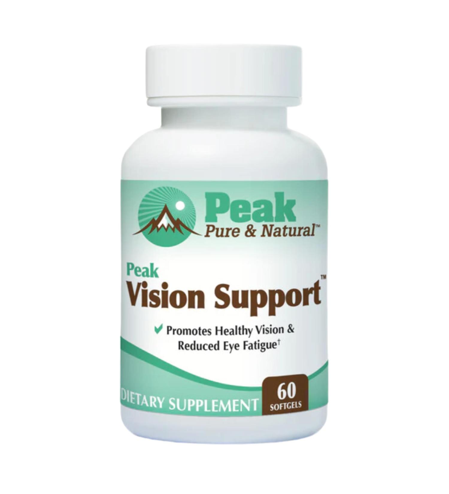 Peak Vision Support Eye Health Supplement Lutein and Zeaxanthin Supplement for Eye Fatigue Blue Light Protection - Promotes Healthy Eyes and Clear Vision (30 Servings)