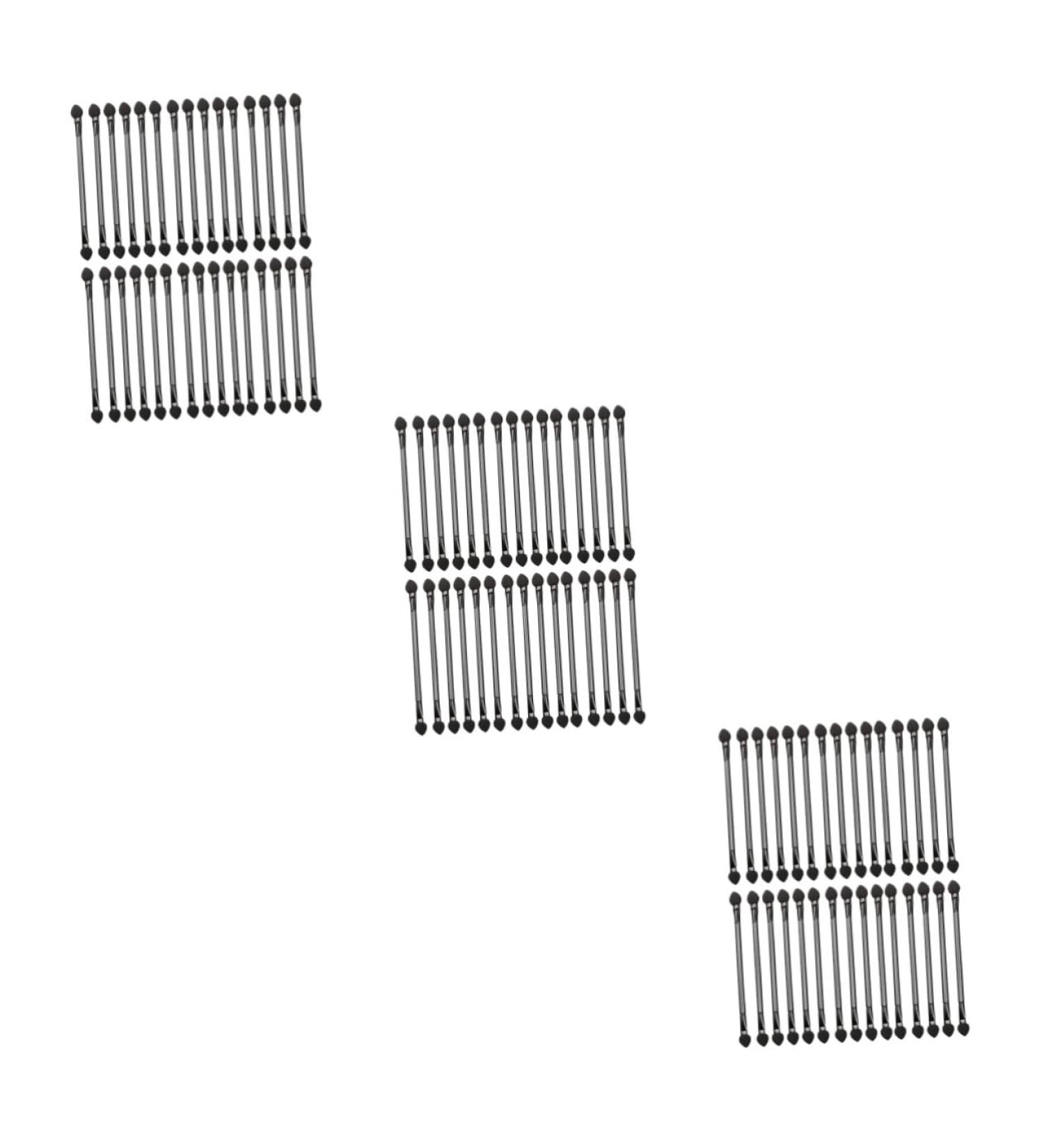 Baluue 90 Pcs Double Ended Eyeshadow Brush Sponges Makeup Cosmetic Tool Tipped Eye Black Artificial Fiber - Buy Online on GoSupps.com
