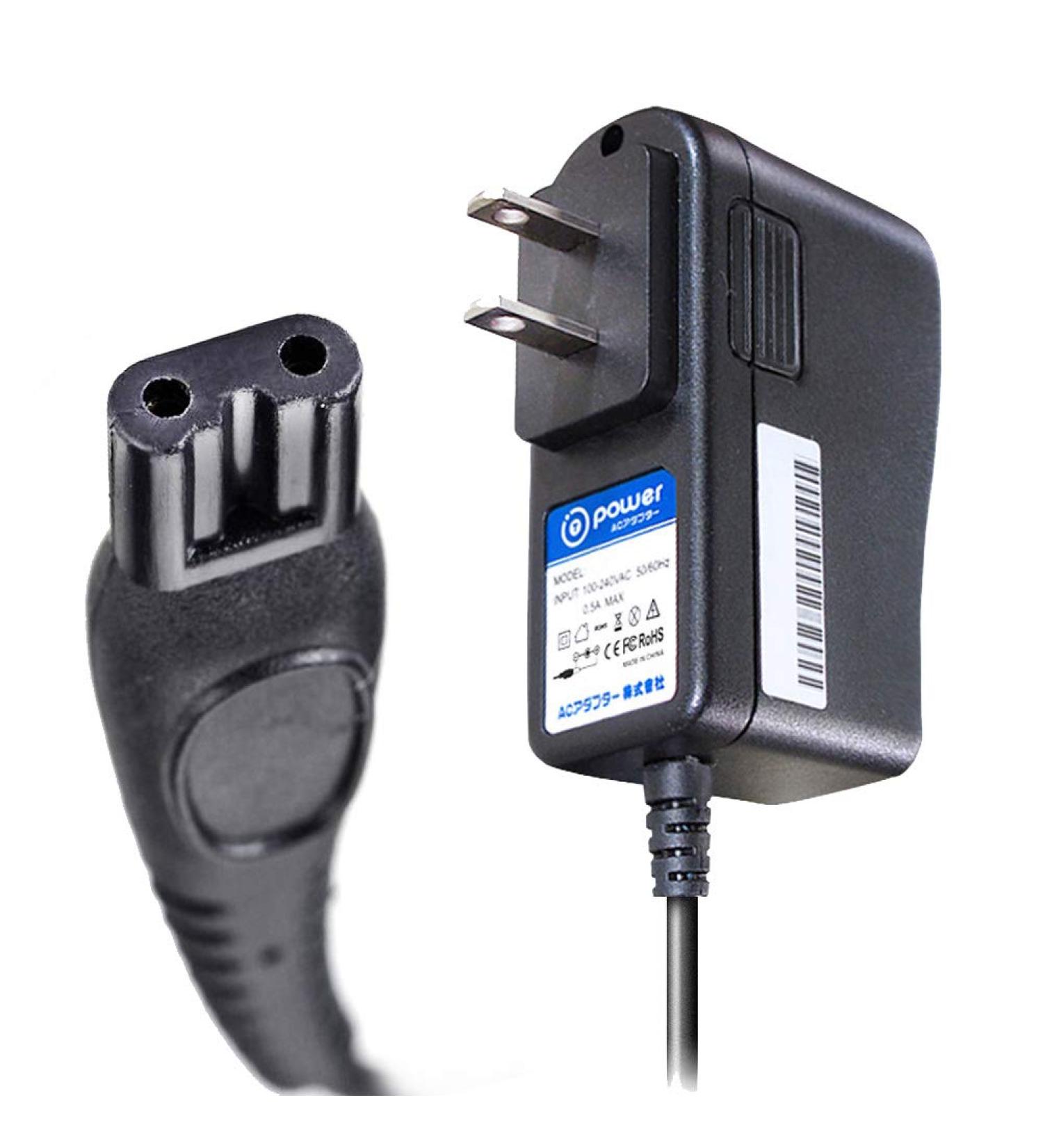 T-Power Ac Adapter 15V Rapid Charger for Philips Norelco QT4000 Series Shaver model numbers: QT4000 QT4010 QT4014 XA913 XA2029 XA4003 YS534 P/N: 422203622121 / Clipper CC5060 QC5130 Razor Adapter Replacement Switching Power Supply Cord Charger
