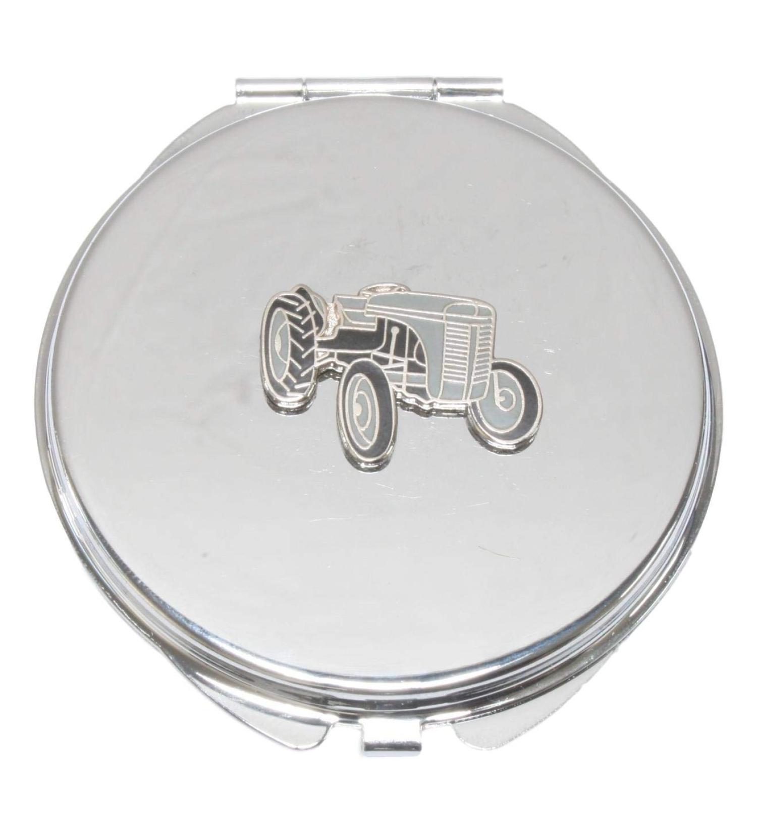 Grey Fergi Enamel Compact Mirror Handbag Gift With Free Engraving 164 - Buy Online on GoSupps.com
