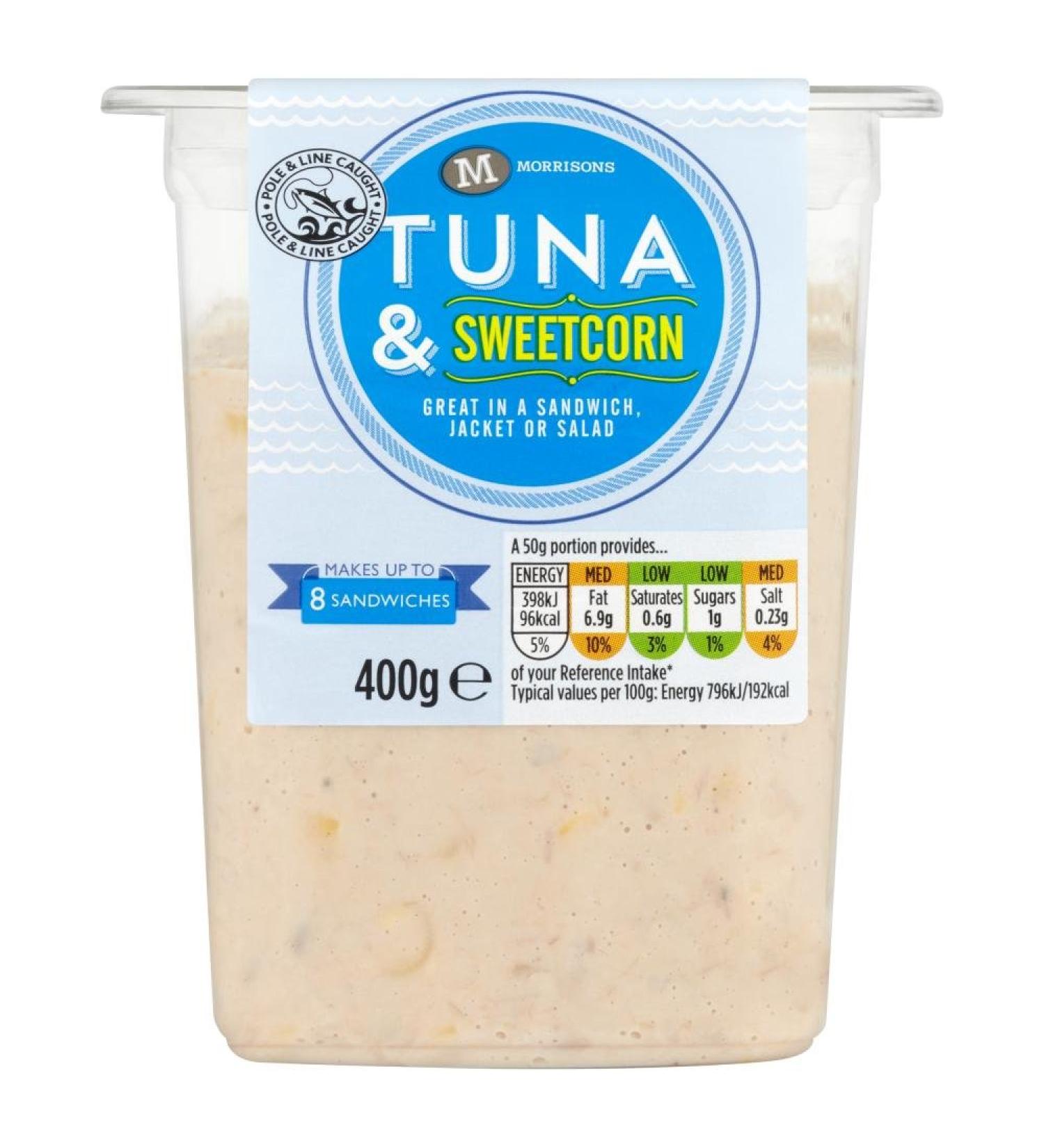 Morrisons Tuna and Sweetcorn 400g - Buy Online on GoSupps.com