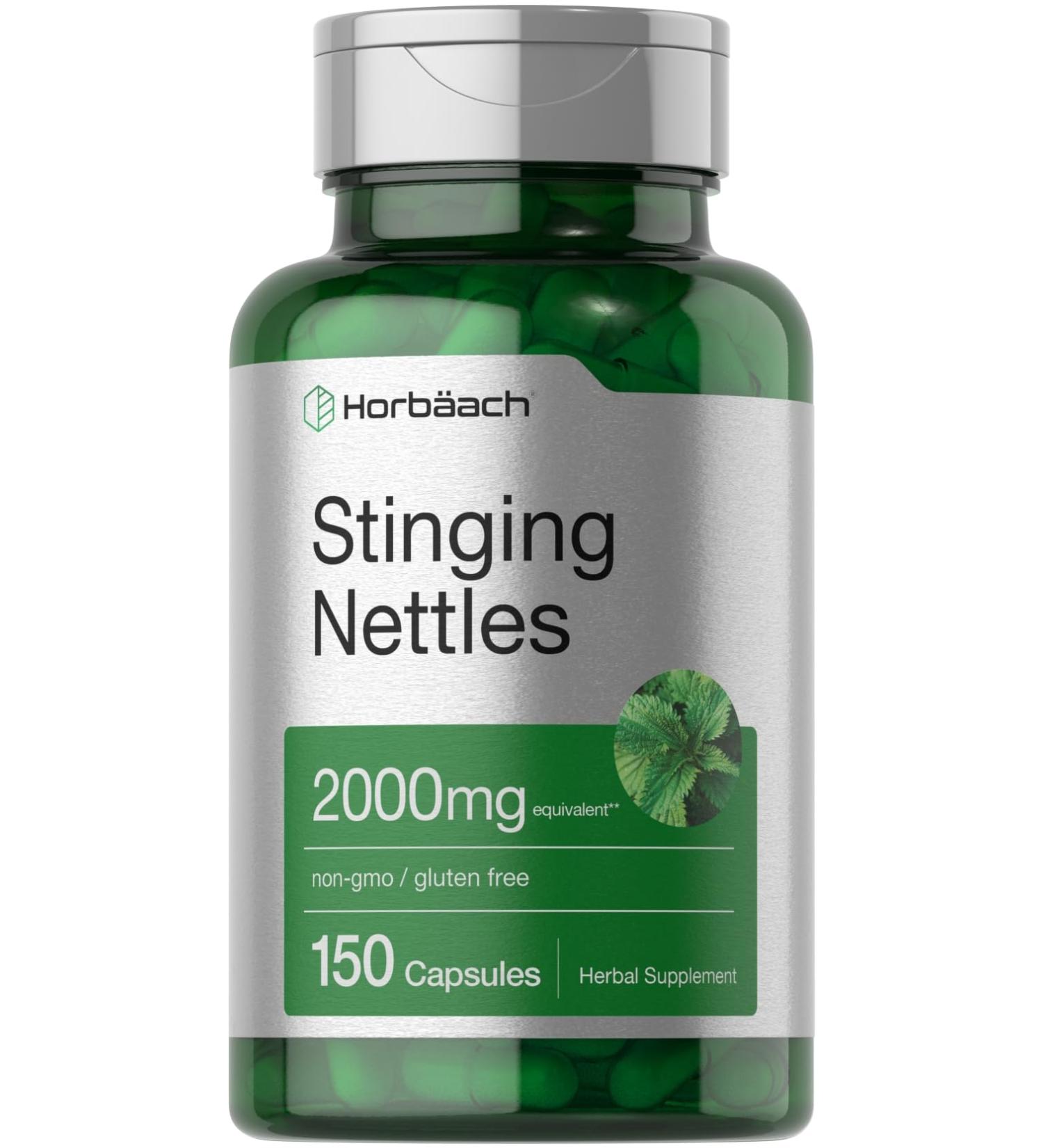 Horb ach Stinging Nettle Leaf Extract 2000mg | 150 Capsules | Non-GMO Gluten Free Herbal Supplement - Buy Online on GoSupps.com