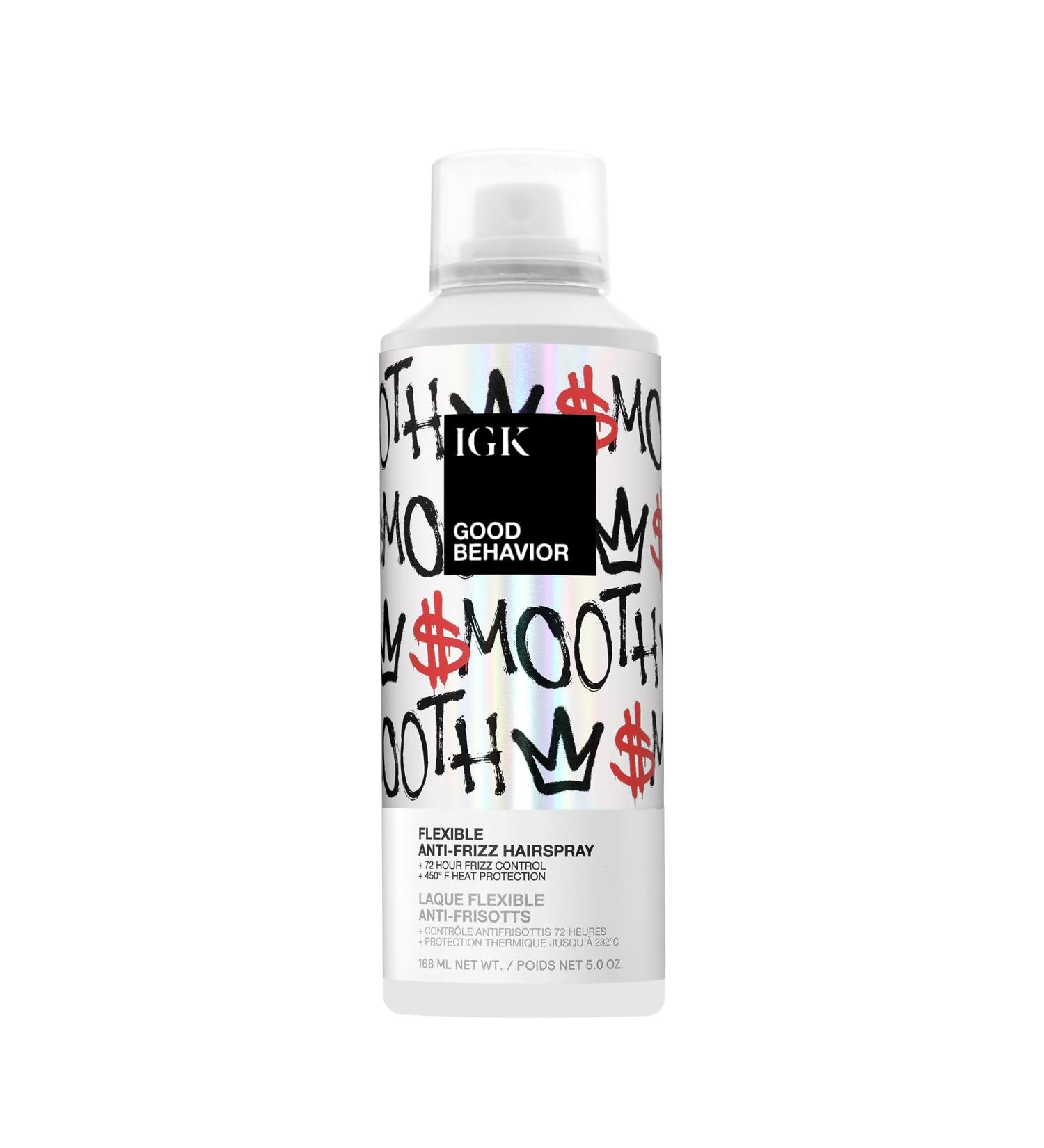 IGK Good Behavior Smooth Flexible Anti Frizz Hairspray 168 ml / 5 oz - Buy Online on GoSupps.com