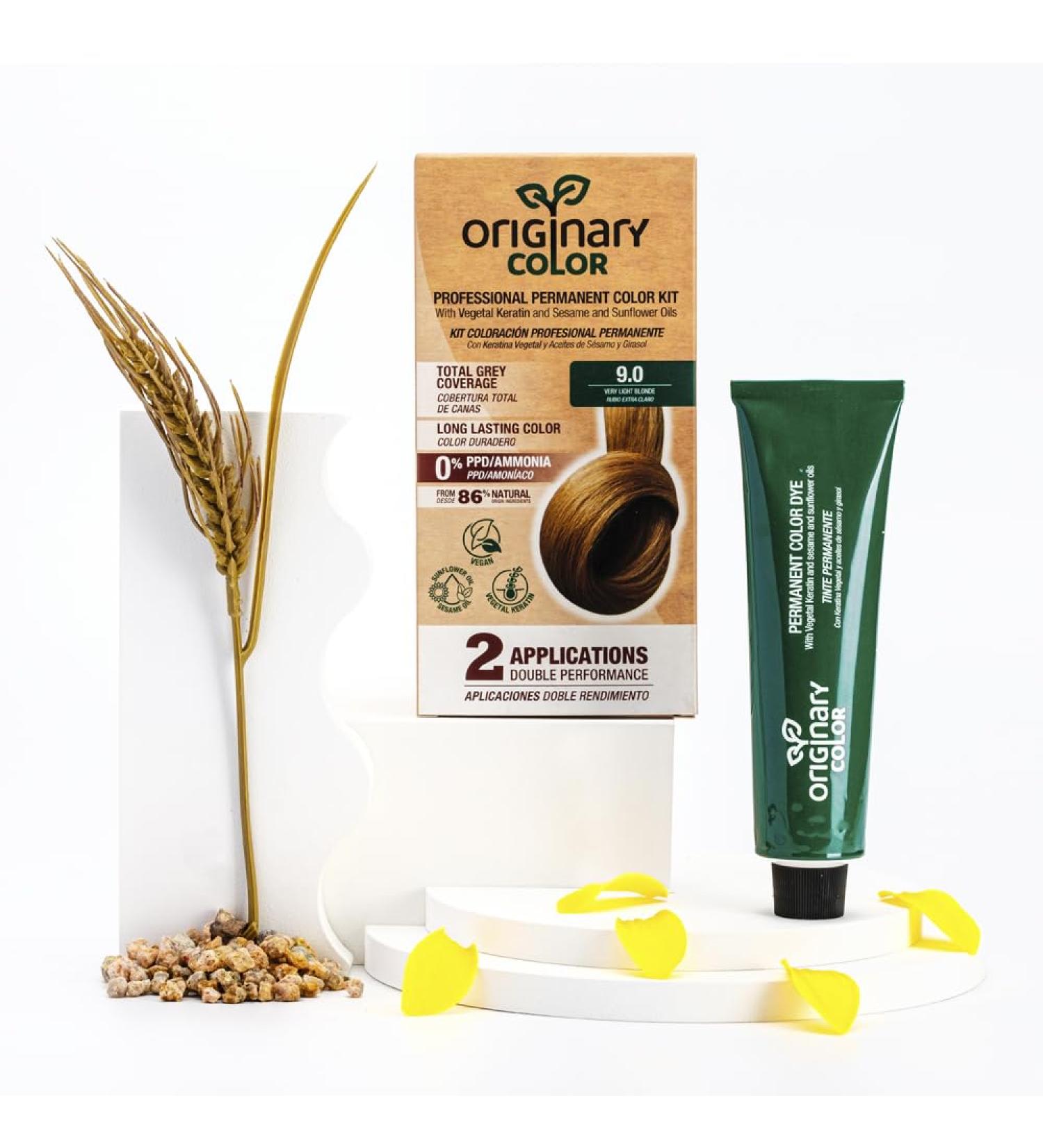 NIJO 10 SL Professional permanent painting color 90 very light blond + oxidating cream 100 ml + shampoo 30 ml formula without ammonia and without PPD - Buy Online on GoSupps.com